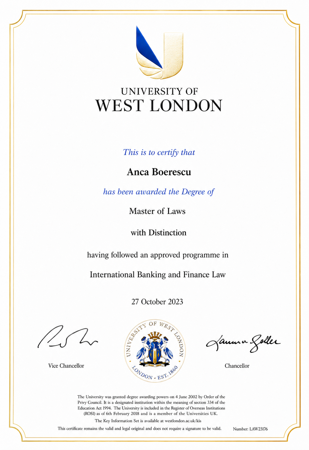 law banking and finance master's degree