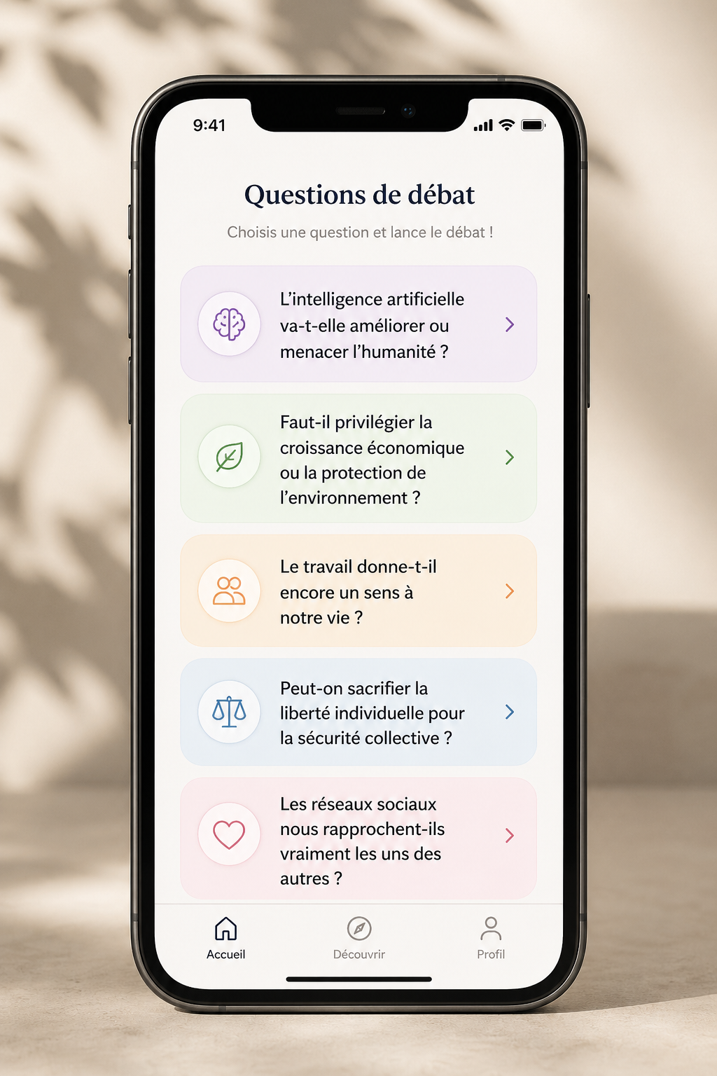 Step 1 of 6: Choose from the latest talking points in the culture you care about, updated daily.