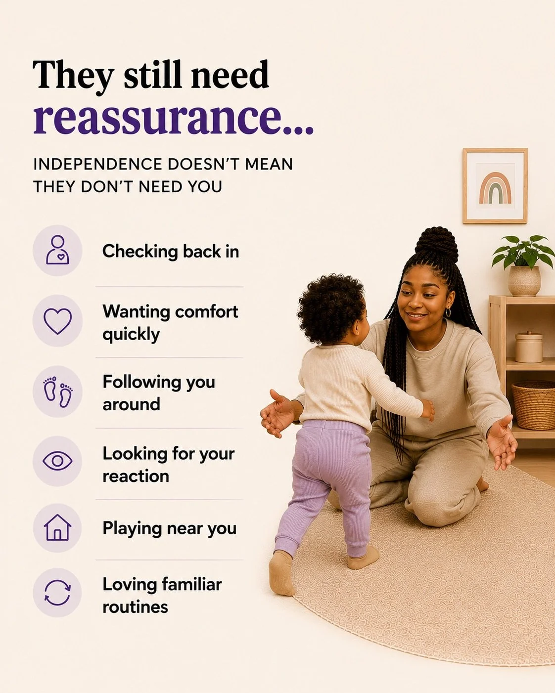 Why 18-month-olds still need reassurance while becoming independent.