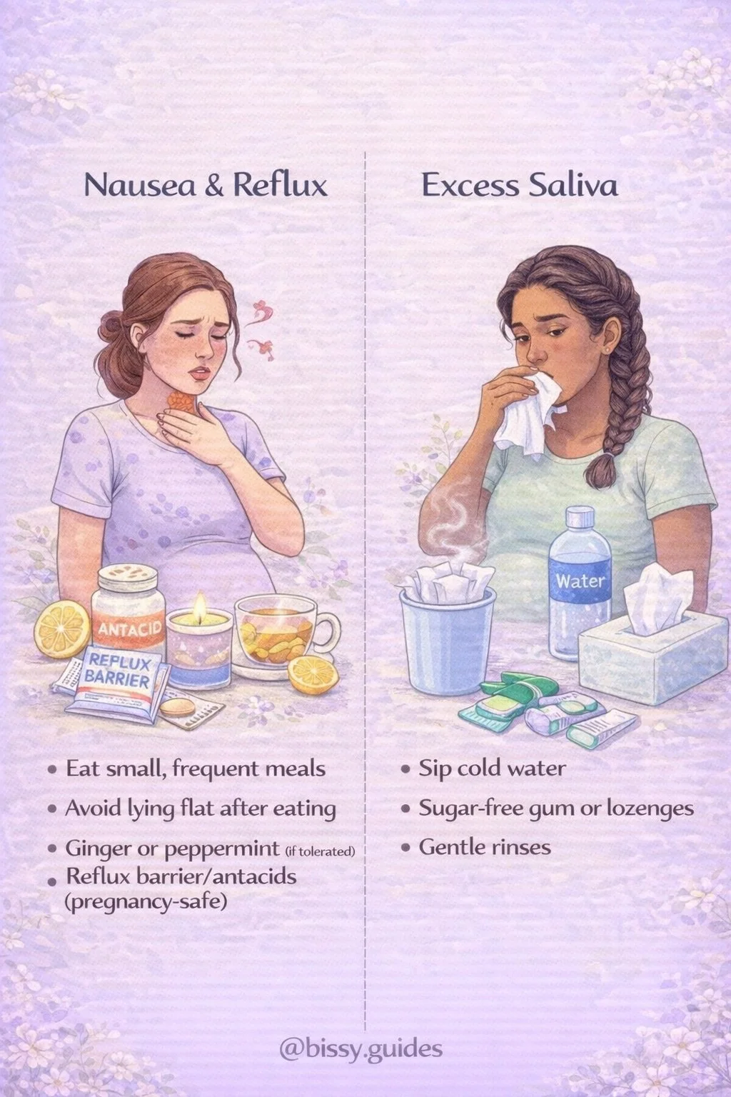 Pregnancy mouth changes including oral thrush, dry mouth and geographic tongue with practical management tips.