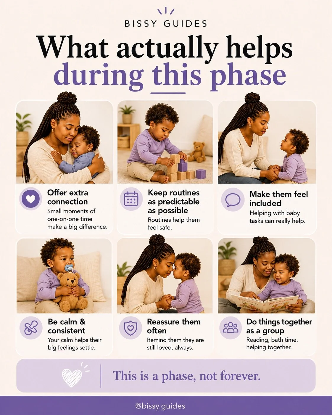 Mother and toddler doing calm group activities together while adjusting to life with a newborn sibling.