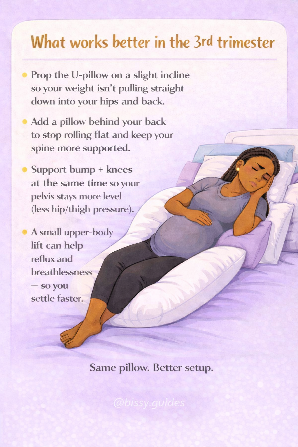 Third trimester pregnancy discomfort and sleep struggles explained with late pregnancy support tips