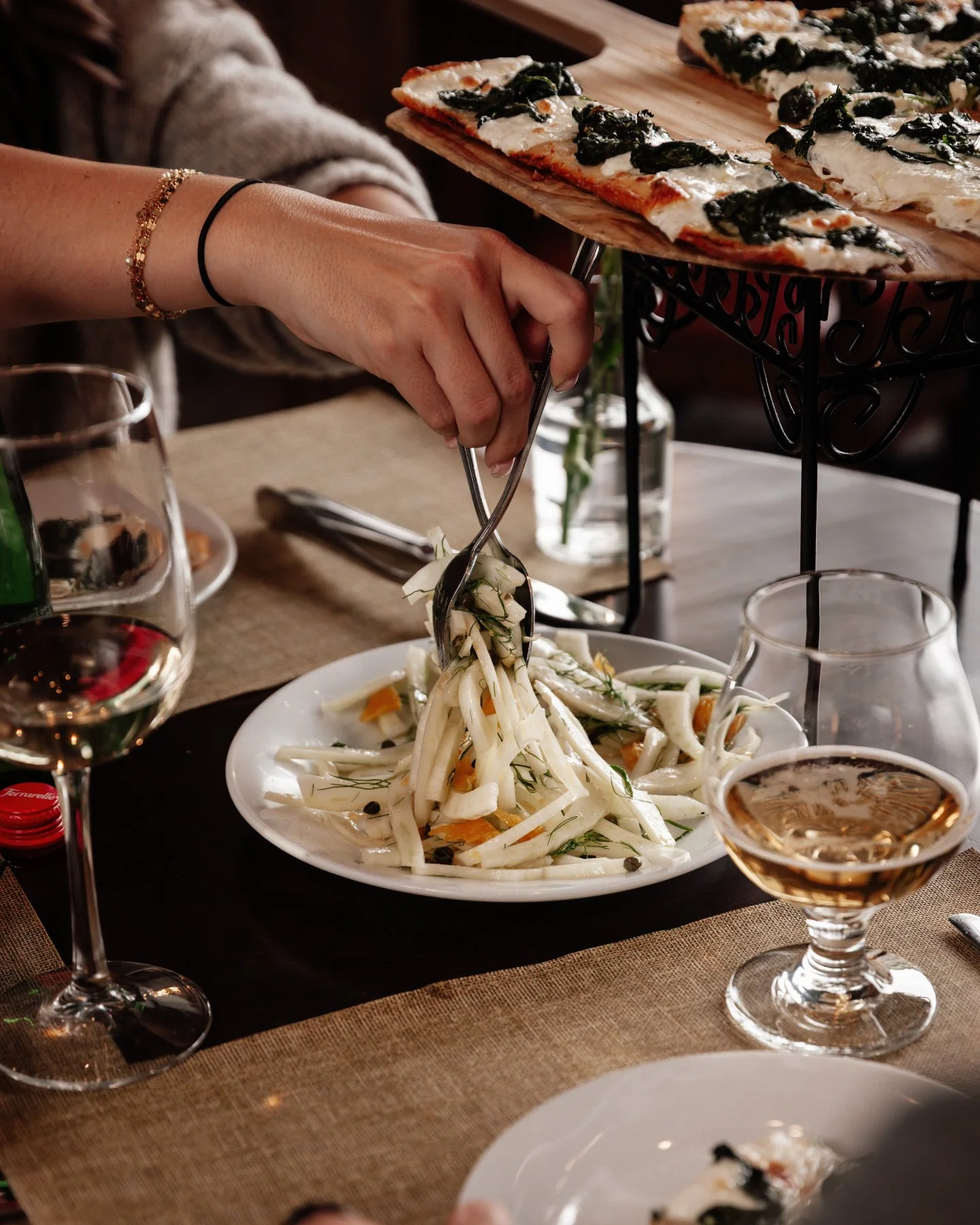This is how we like the table.

A little full, a little shared, and never just one thing.