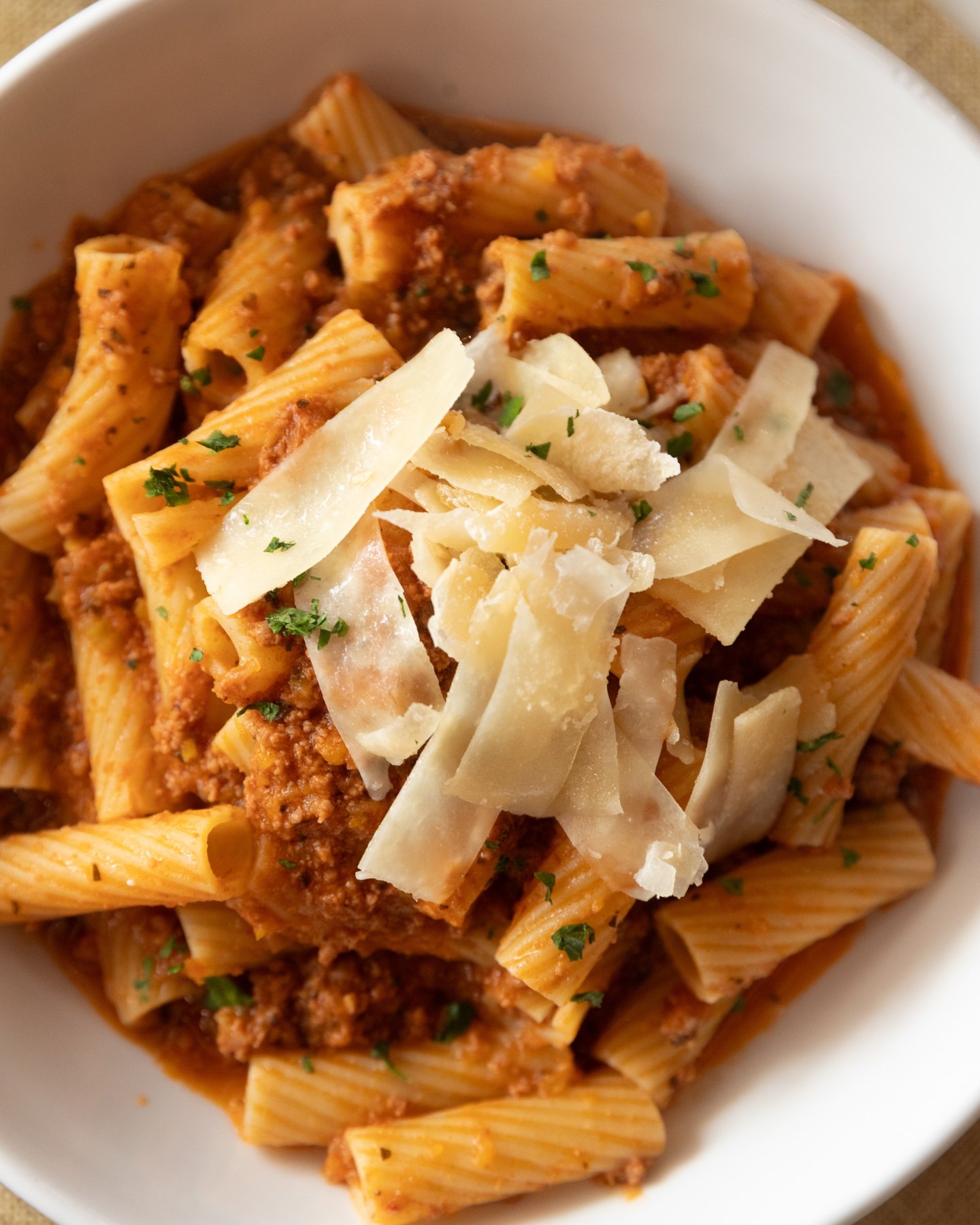 September is starting to feel a little more like rigatoni weather.

Our Rigatoni Bolognese with classic rag&ugrave; is the kind of plate that makes the shift out of summer feel pretty good.

See you for dinner.