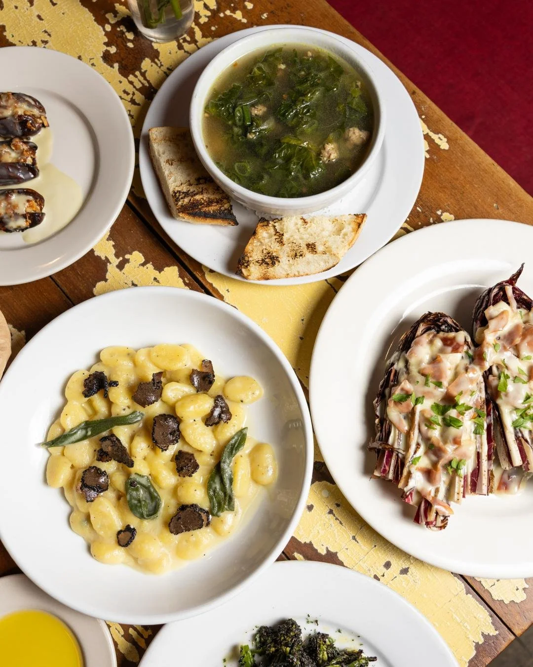 The fall menu is here! Radicchio Grigliato, Zuppa Di Scarole, Gnocchi al Tartufo, Medjool Dates and more. Fill your table, and find your new favorite!