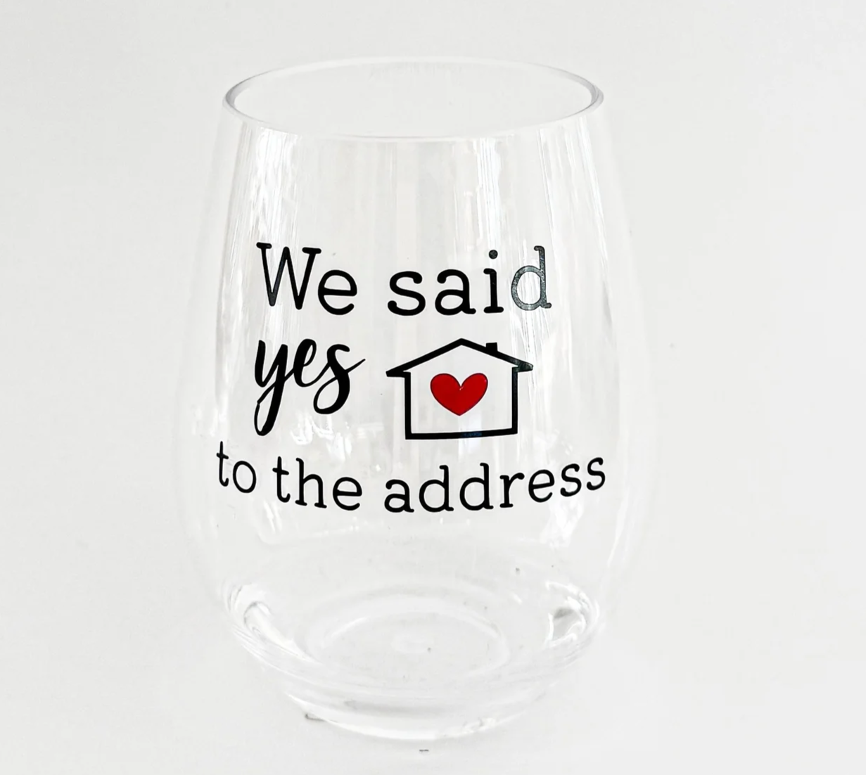 Wine Glass with Acrylic
