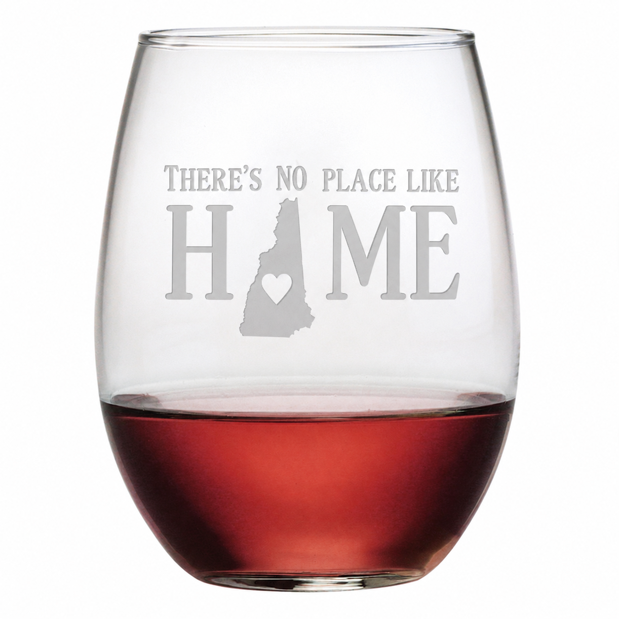 Etched Glass Wine Glass