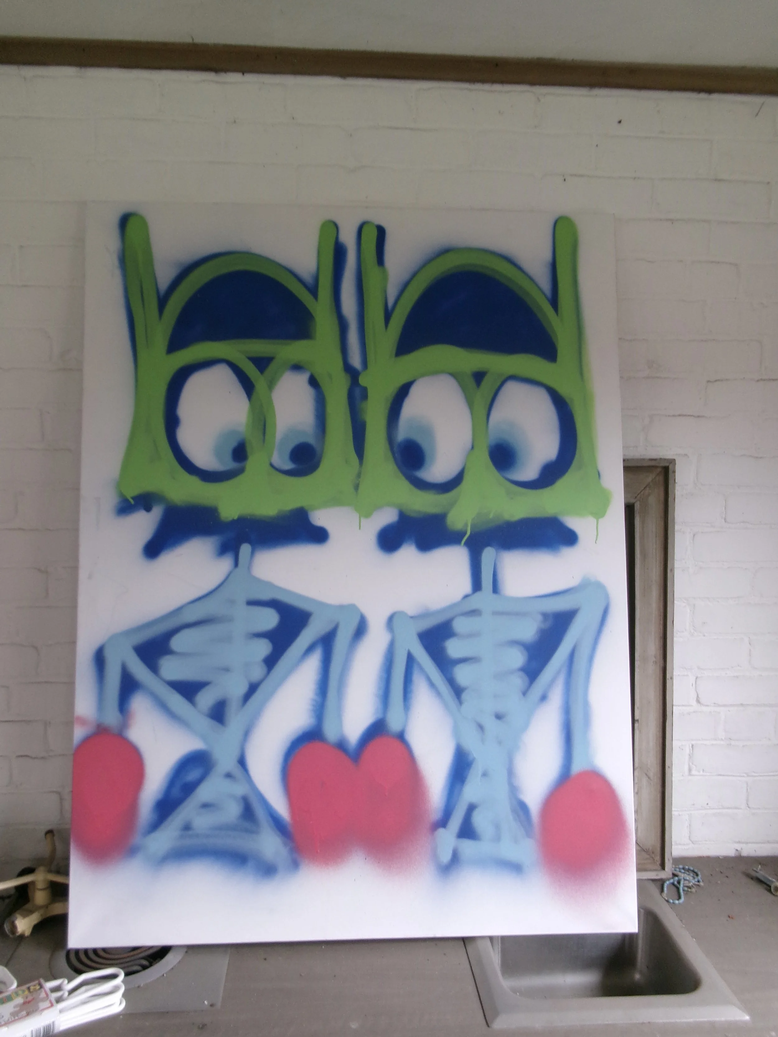 Spray Paint on Canvas