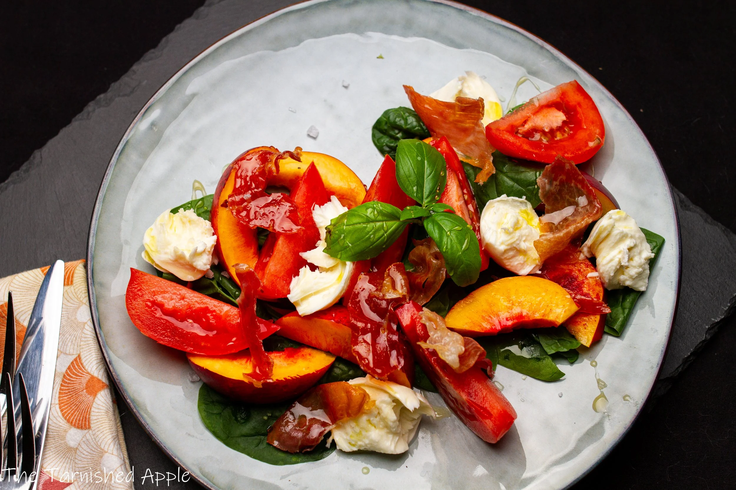 Peach Burrata Salad