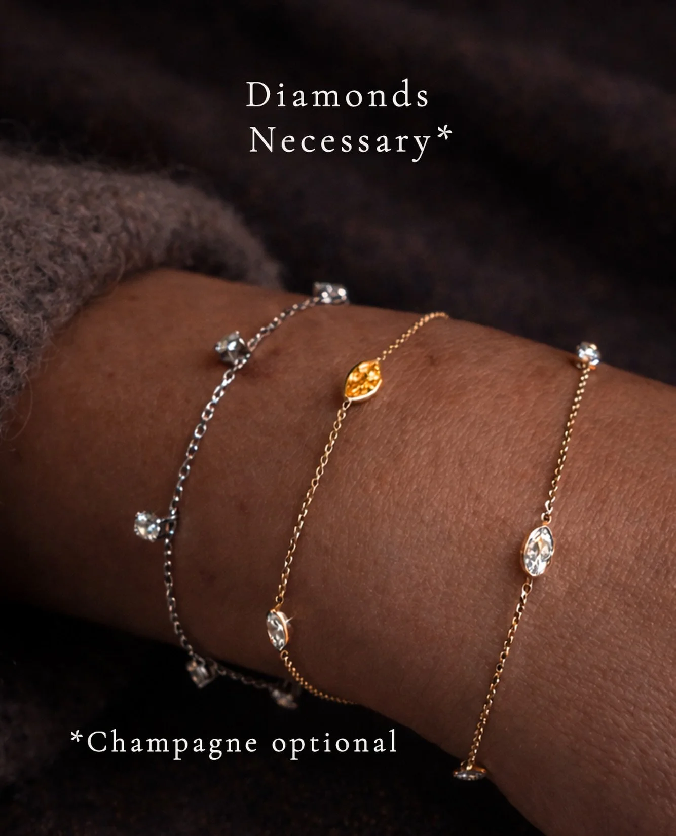 Champagne on arrival. Optional.⁠
Diamonds available.⁠
⁠
Solid gold. Fitted and welded on site.⁠
⁠
Diamonds from &pound;775.⁠
&pound;50 deposit to book.⁠
⁠
By appointment in Brighton in the Lanes.