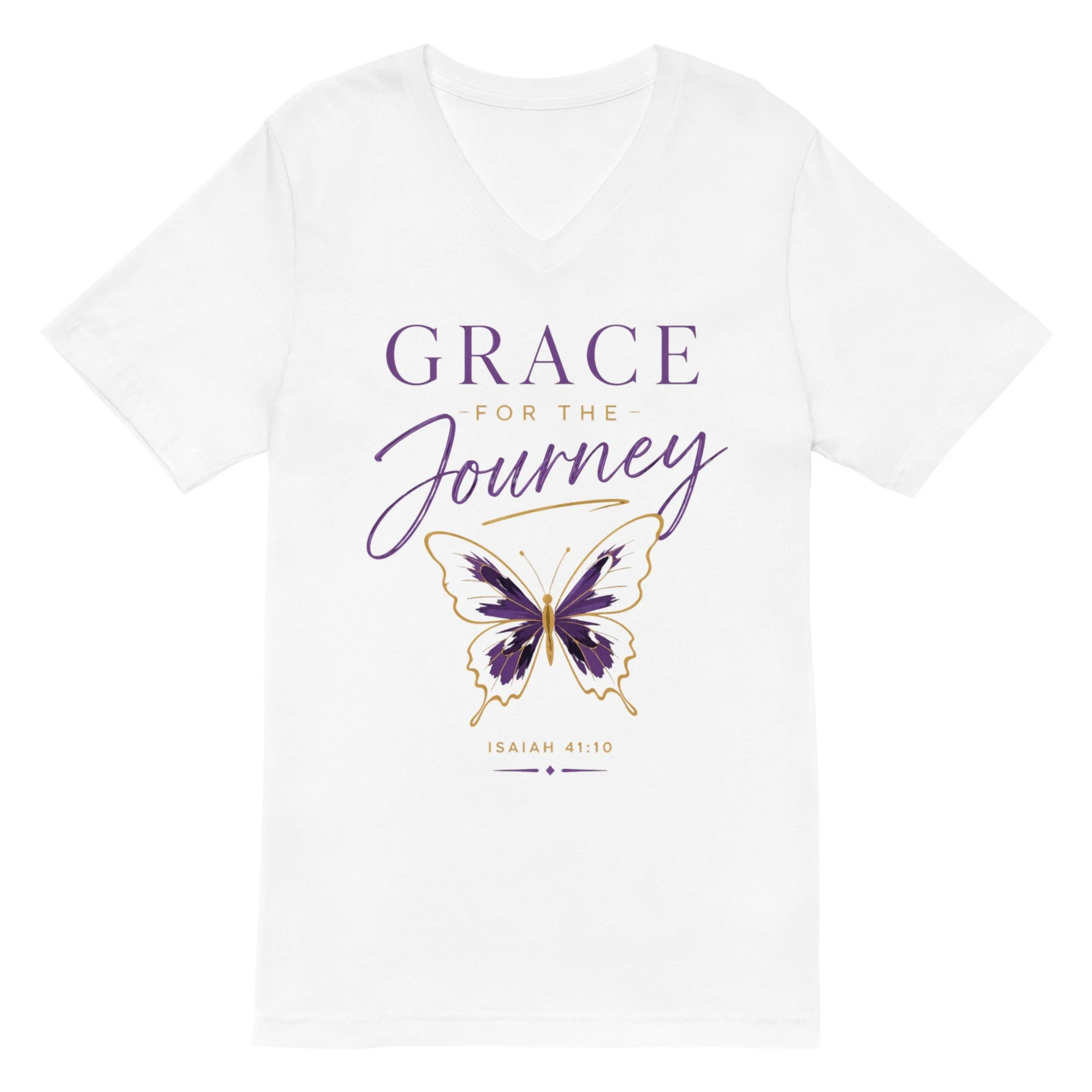 Unisex Short Sleeve V-Neck T-Shirt