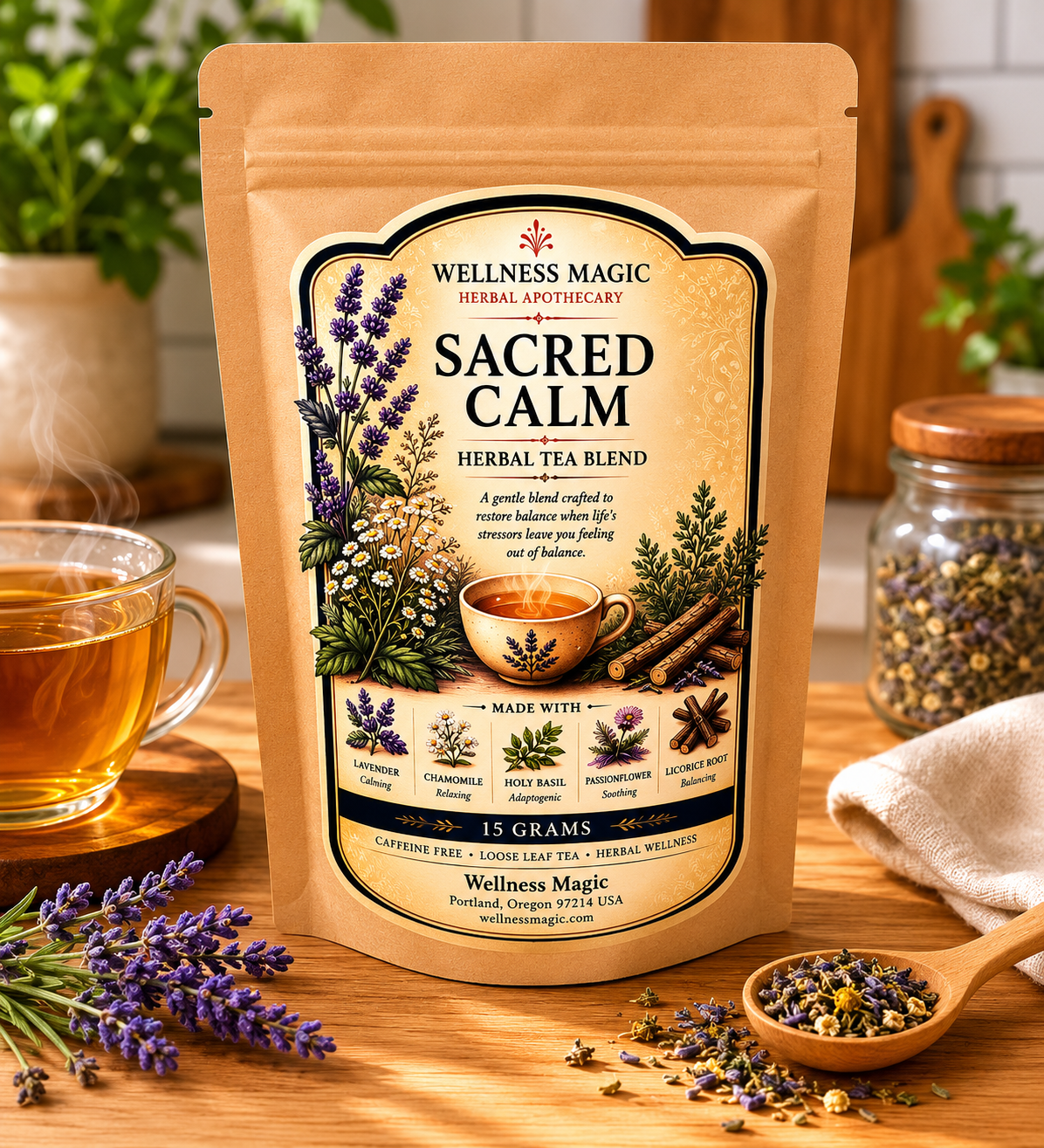 Sacred Calm Herbal Tea