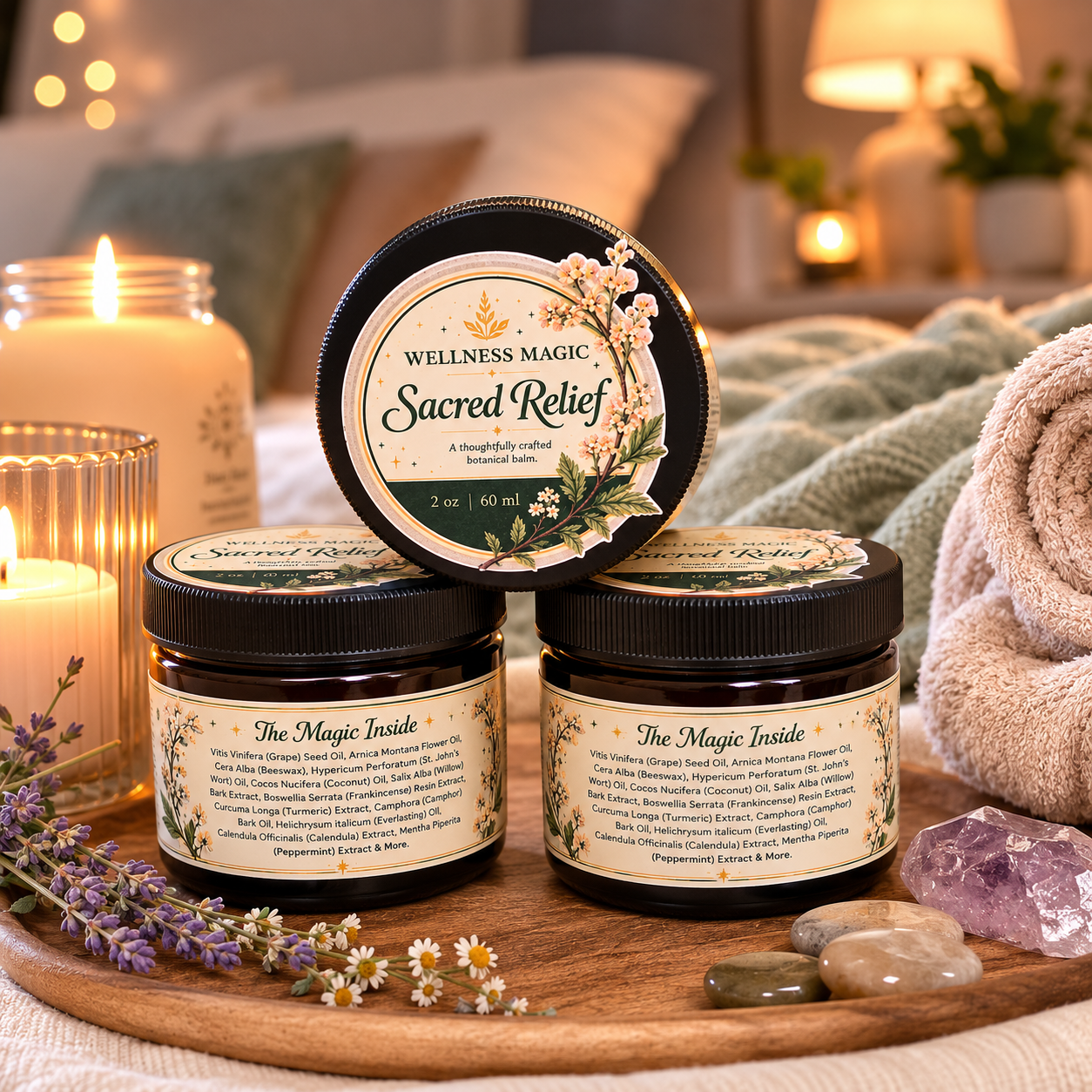 Sacred Relief - a Soothing Botanical Balm 2 oz
