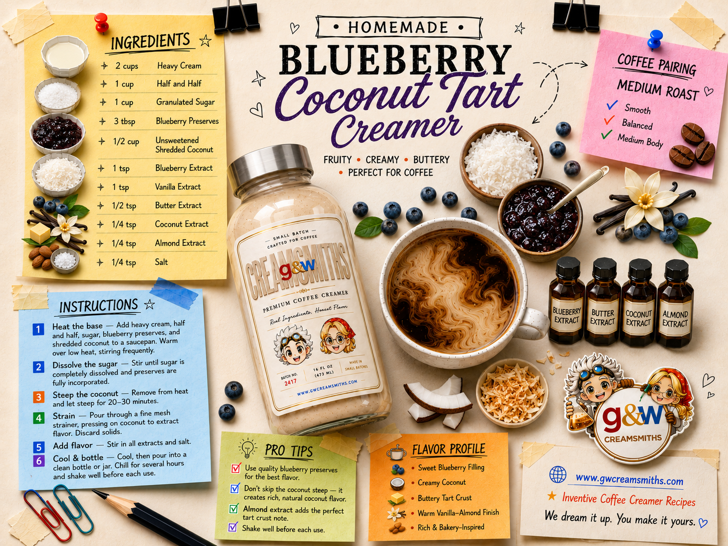 Blueberry Coconut Tart