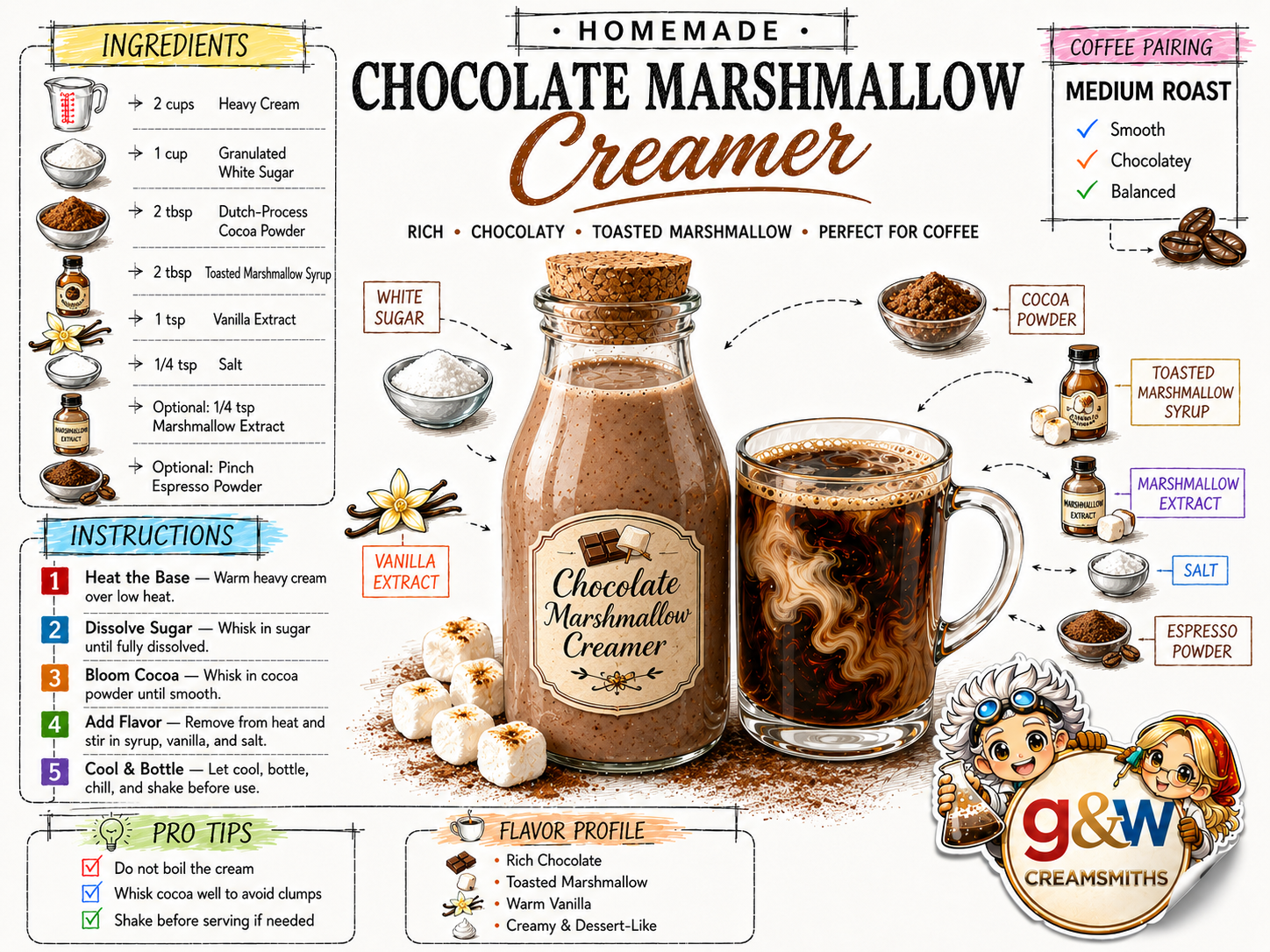 Chocolate Marshmallow - Coffee Creamer Recipe