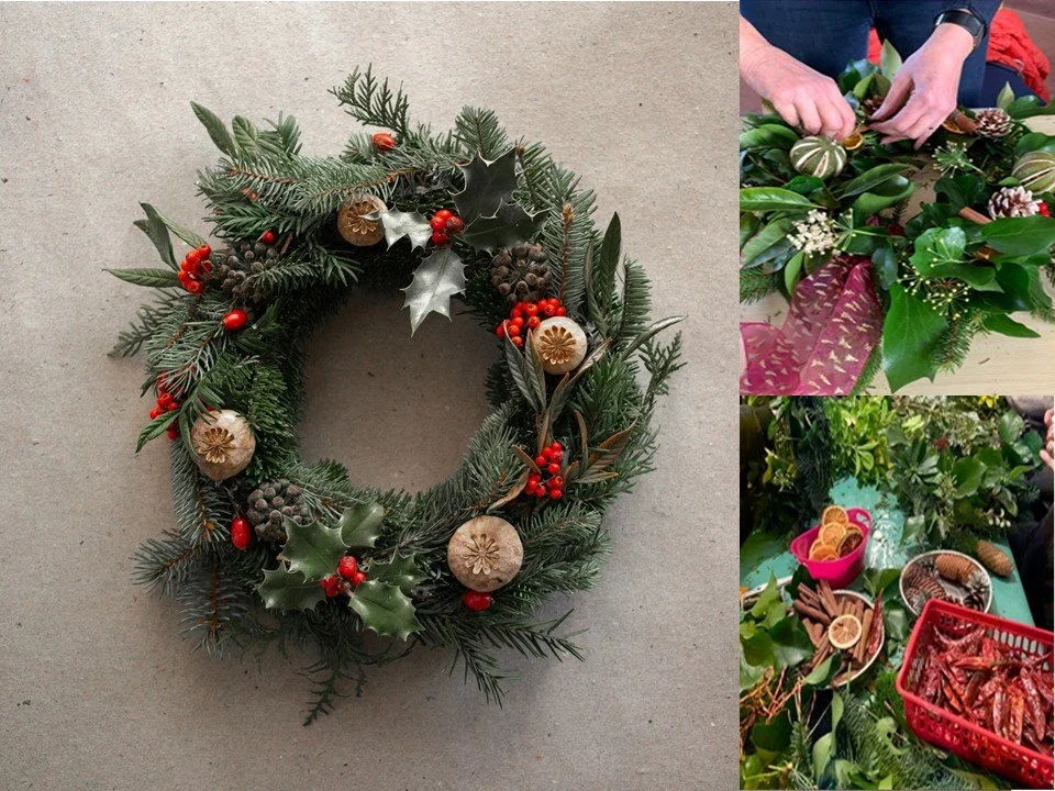 Wreath Making Workshops @ St David’s Holmbridge