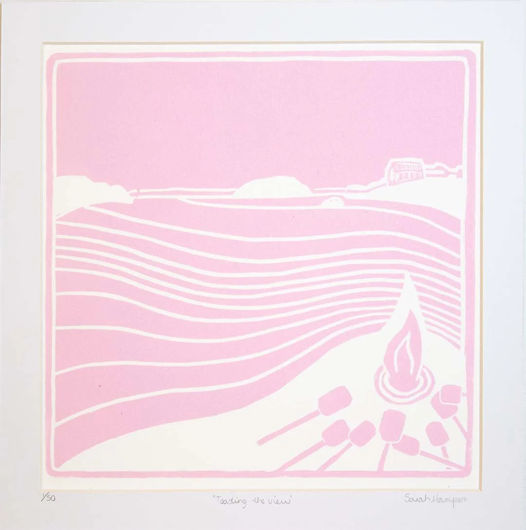 toasting the view pink