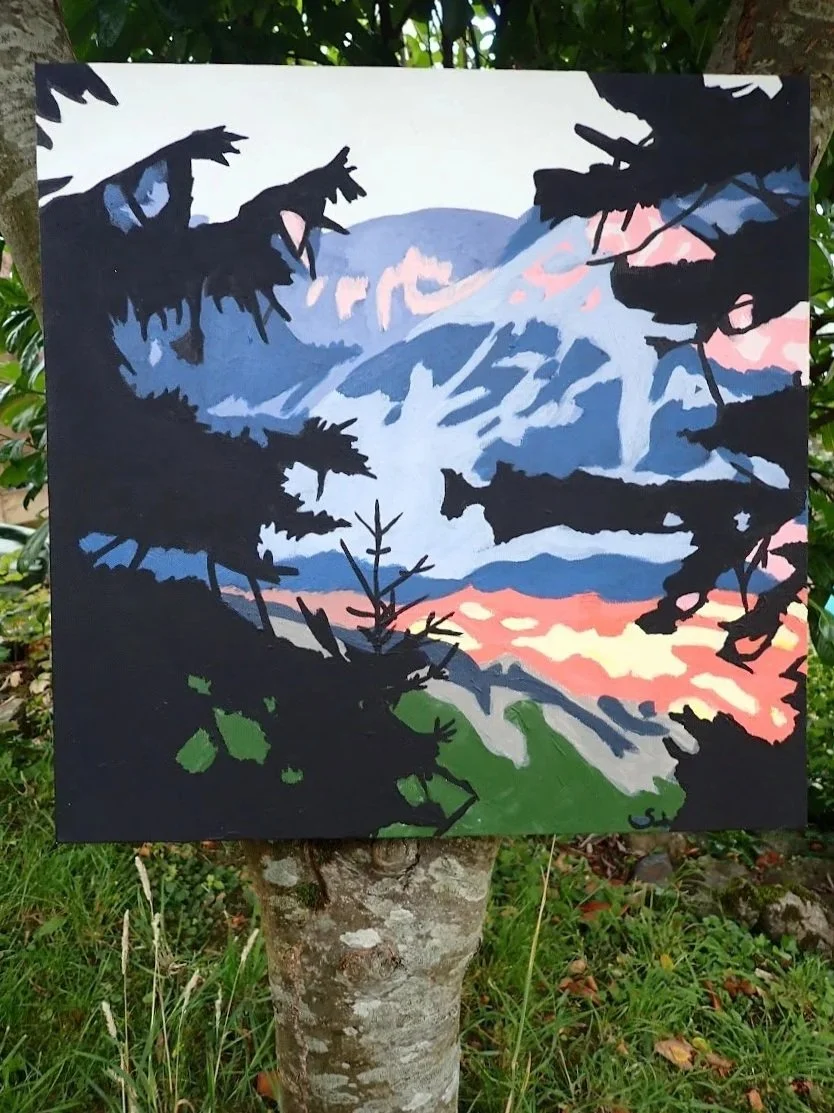 Peaking through the forest