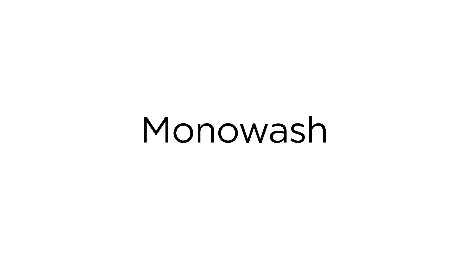 Text on a white background reading "Monwash" in black font.