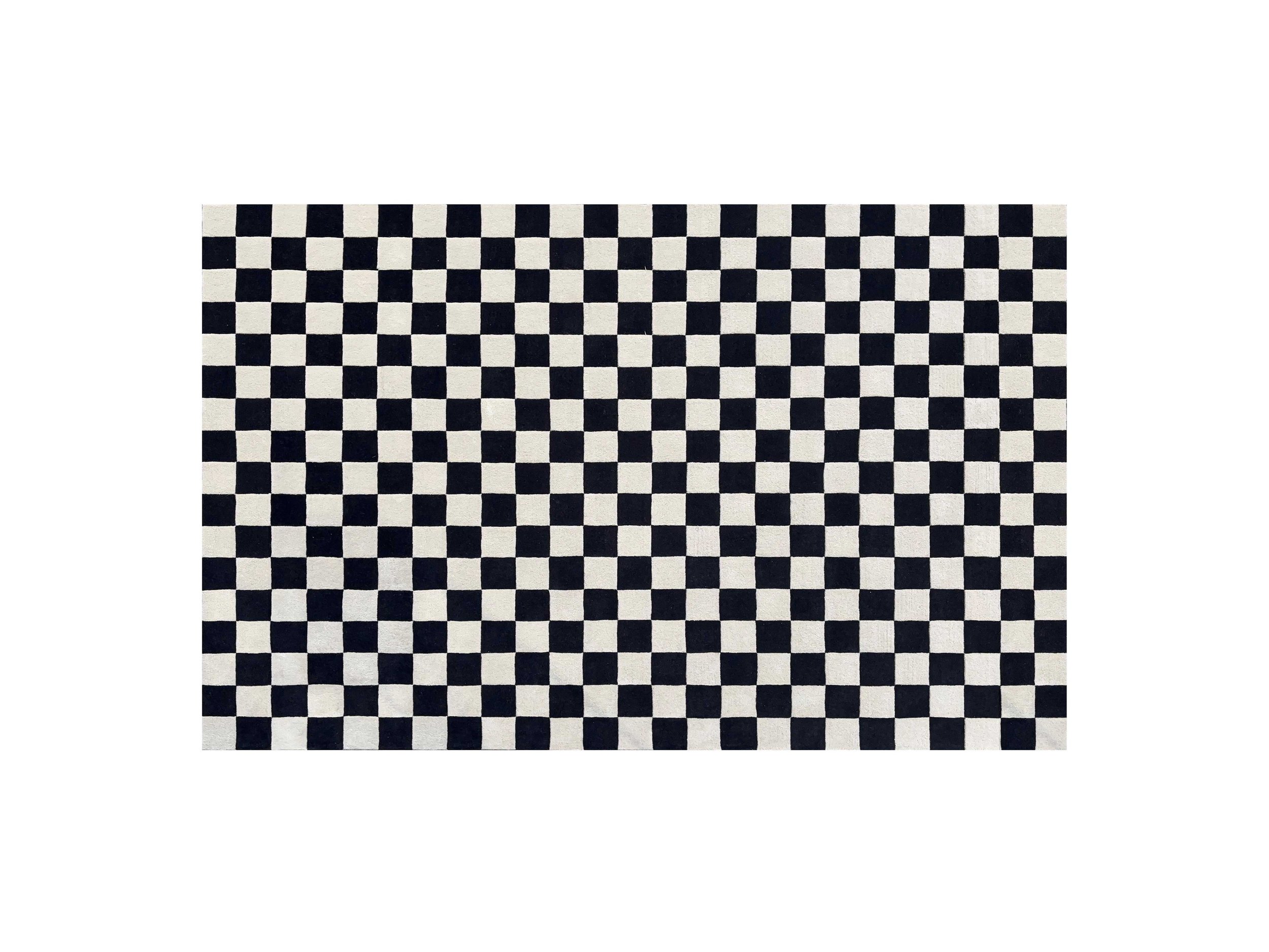 Black and white checkered pattern with a horizontal strip of the same pattern across the middle.