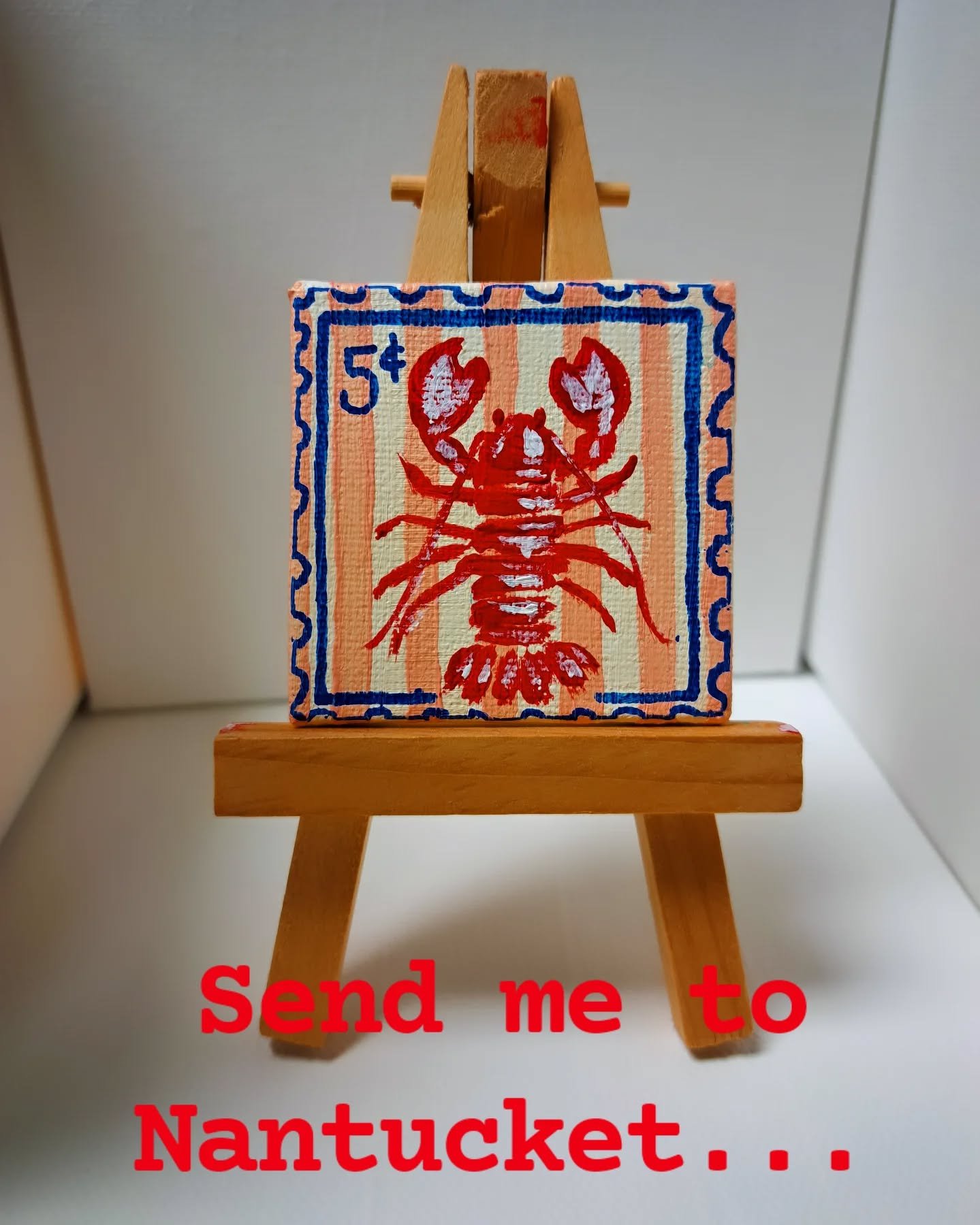 Postage straight to Massachusetts 🦞 

More inchies to get you through the day 

#inchies #stampart #acrylicpainting