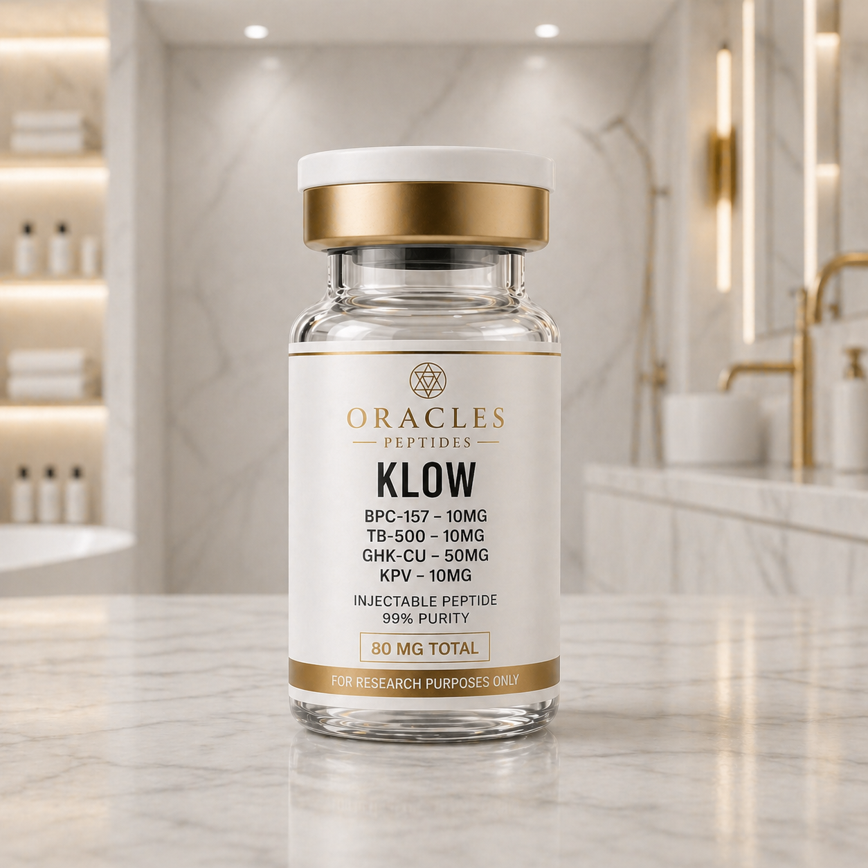 KLOW(BPC-157-10MG/TB-500-10MG/GHK-CU-50MG/KPV-10MG)
