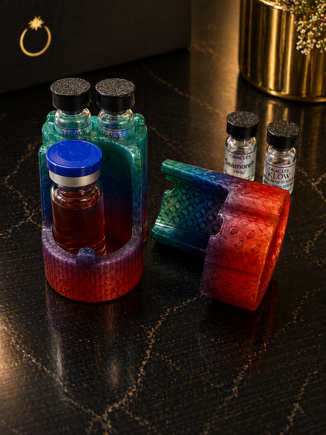 Oracles Trio Vial Case – colorful edition