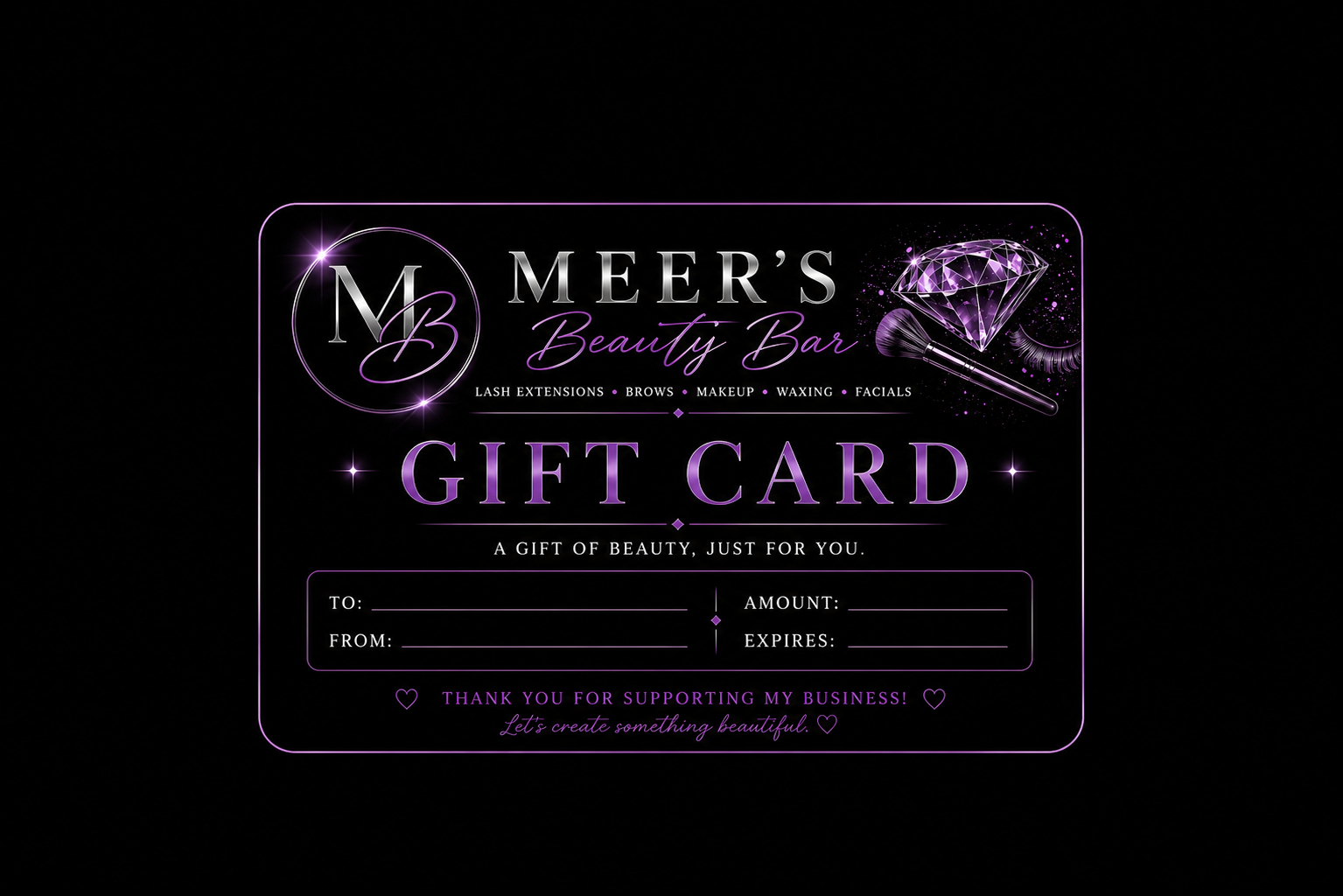 Meer's Beauty Bar Gift Cards