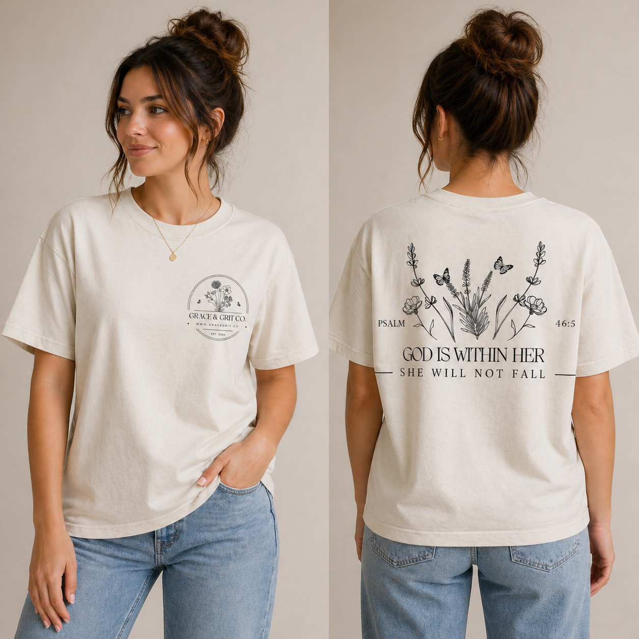 Woman mockup TSHIRT God is within her.png