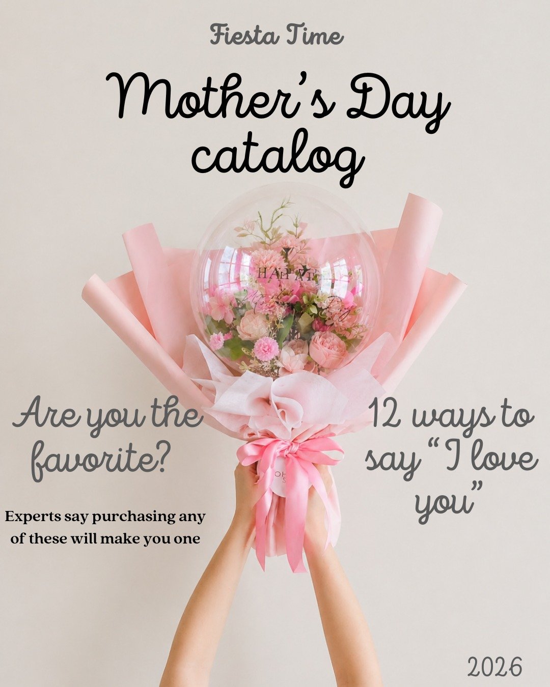 Mother&rsquo;s Day orders are now open! 💐

Custom balloon arrangements available
Pickup &amp; delivery available 

Message us to place your order!