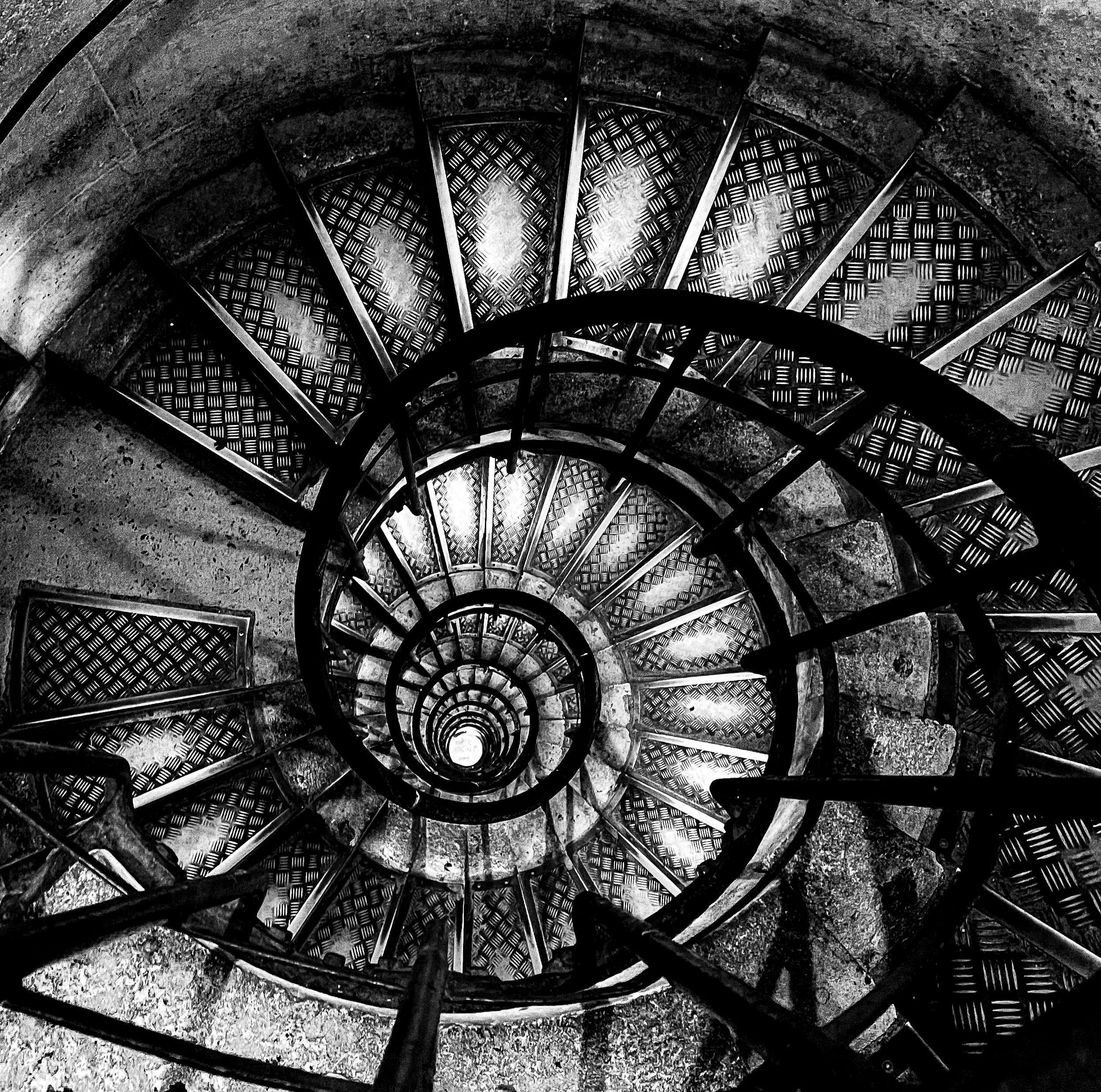 Spiral Staircase, Arc de Triomphe, Paris