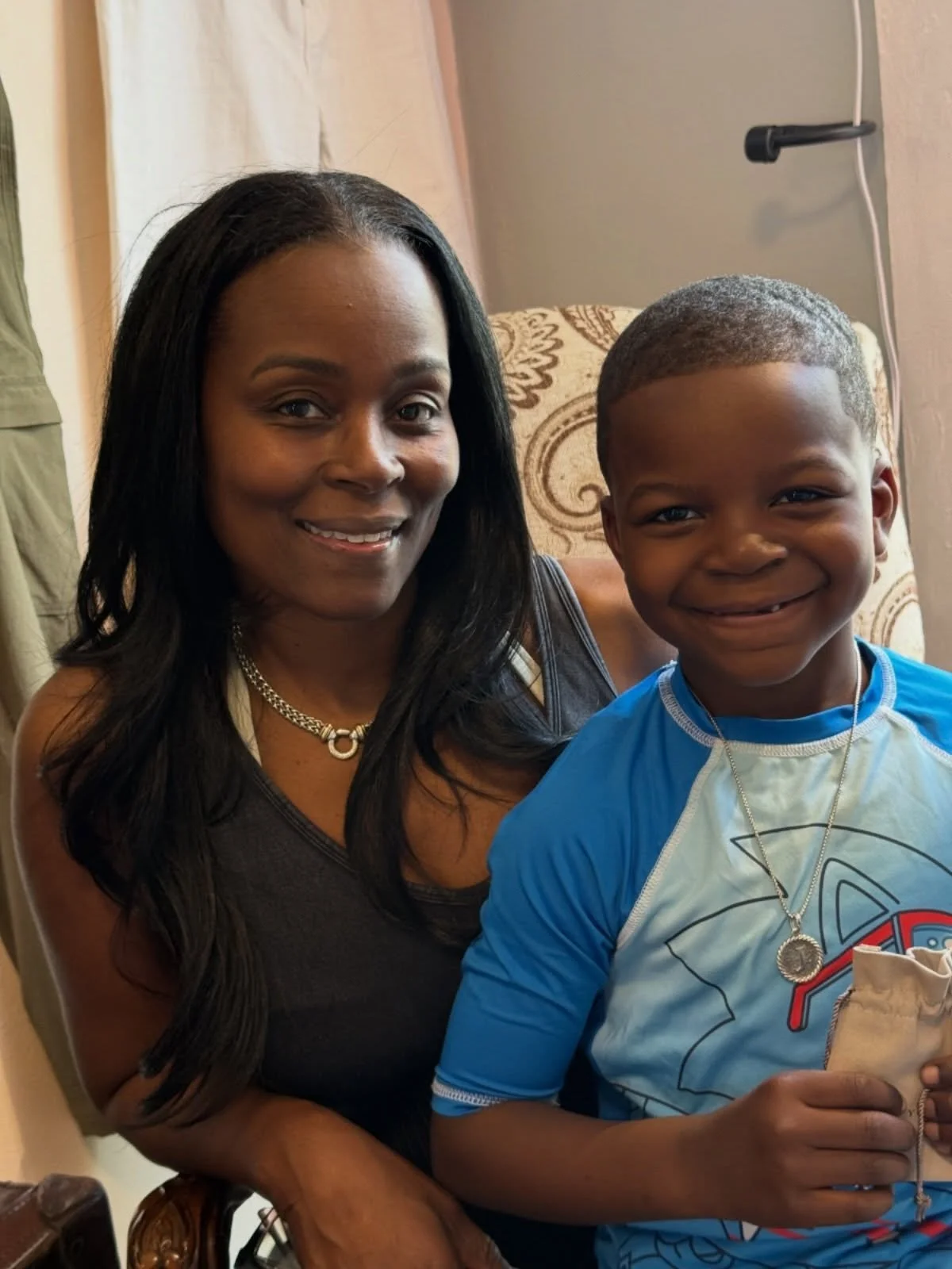 Six years old&hellip; and already has better taste than most of us. 💛

His mom chose a David Yurman initial necklace for him&mdash;
something he&rsquo;ll have for years to come.

Moments like this are my favorite part of the shop.

#HampdenStyle
#Sh
