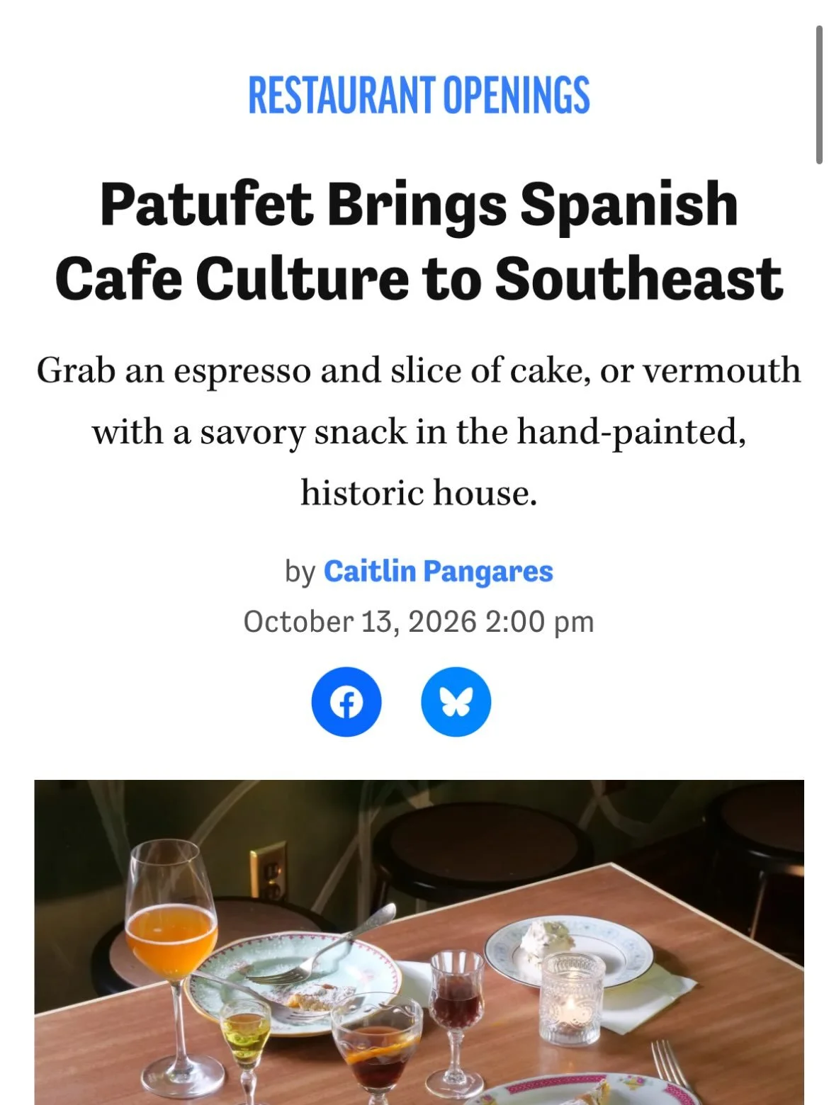 thank you so much to @caitlinpangares for this thoughtful peace-piece for the @portlandmercury ! I appreciate how faithful she was to our lovely conversation and how well she conveyed our intentions for Patufet. Excited for yall to come by - and def 