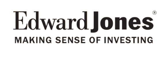 Logo of Edward Jones with the slogan 'Making Sense of Investing'.