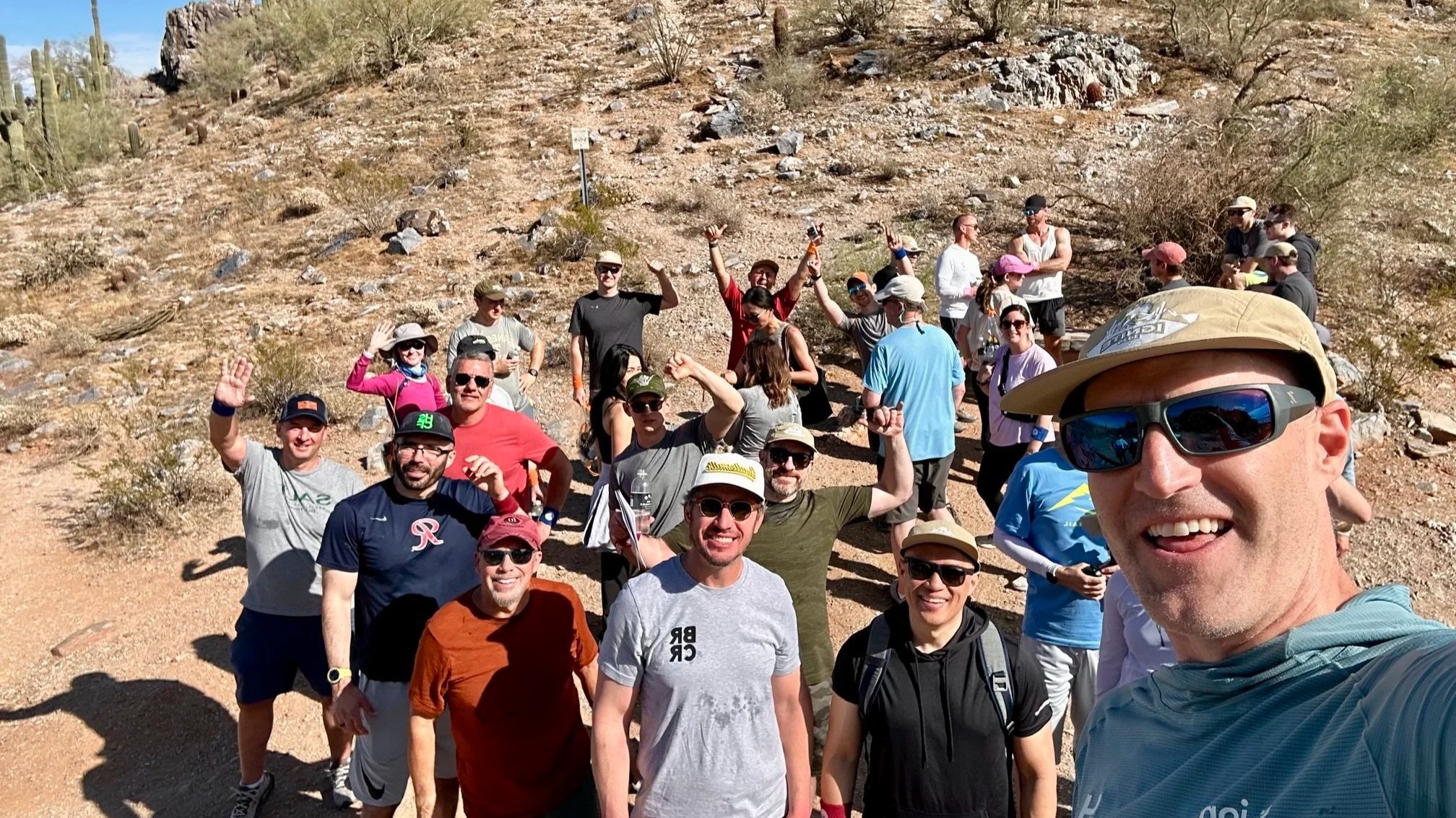 Dr. Jon Kedrowski facilitating a connection hike to improve team alignment.