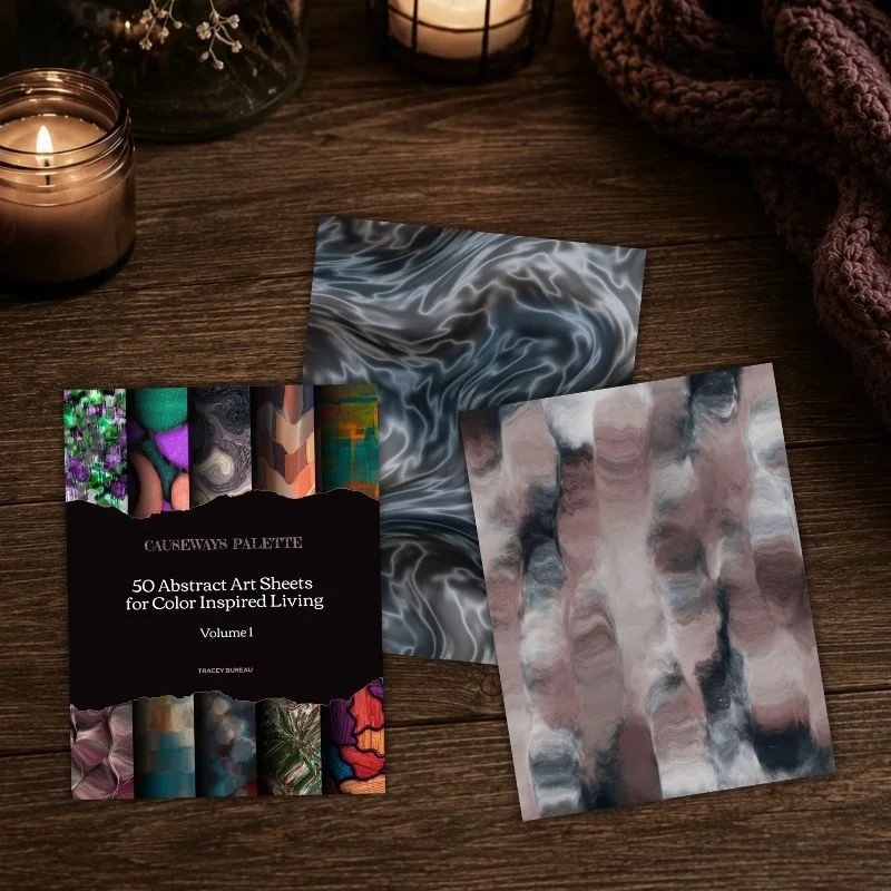 50 Abstract Art Sheets for Color Inspired Living Volume 1