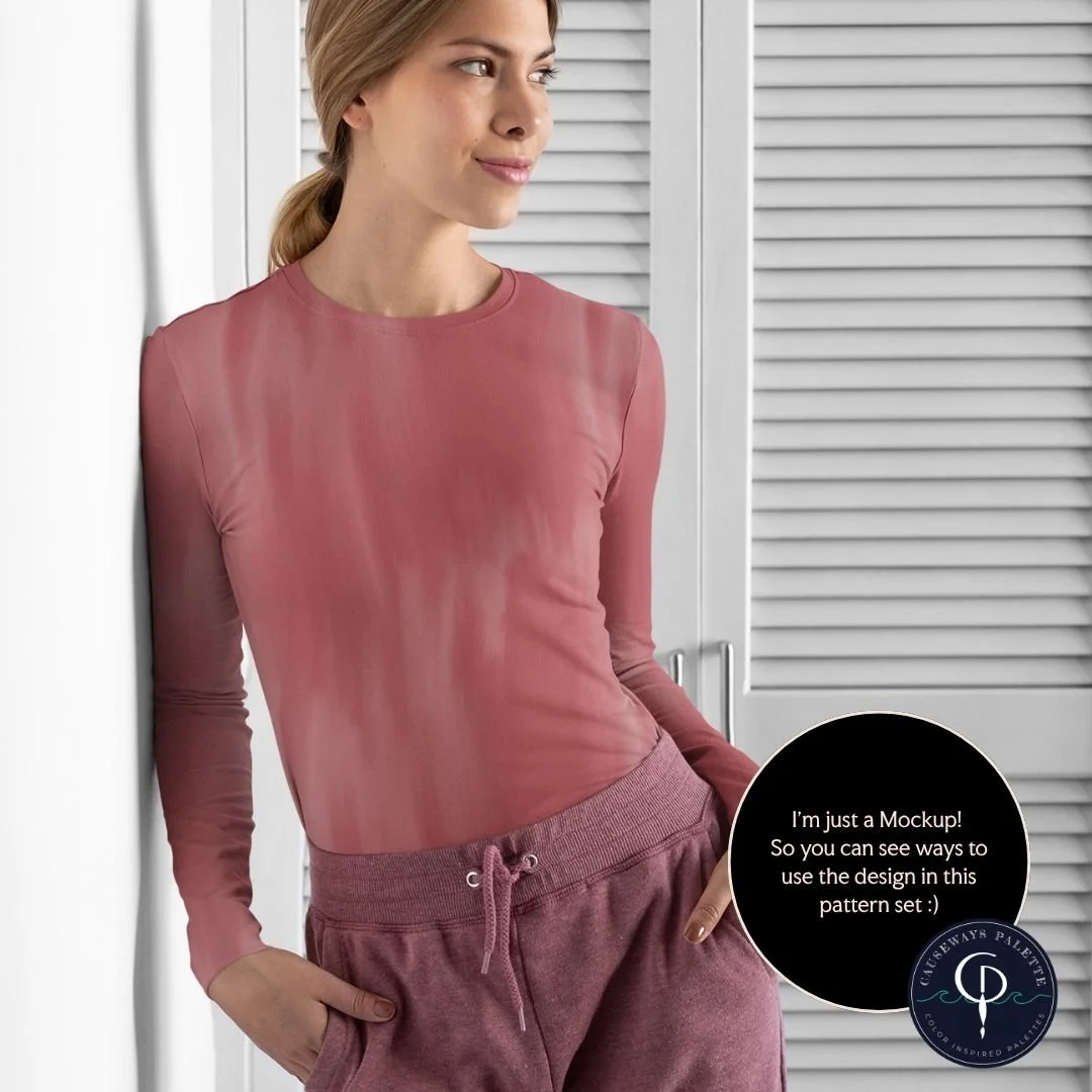 an evening melt pattern desgin on a long sleeve shirt.jpg