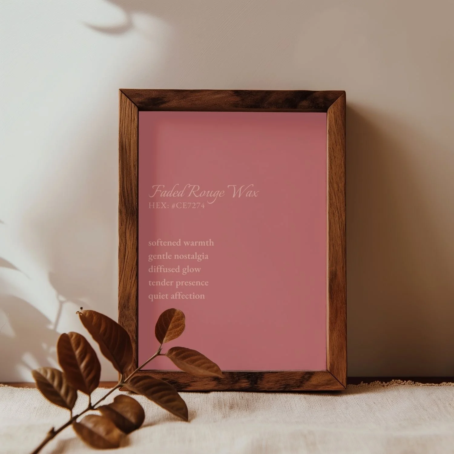 Evening Melt Faded Rouge Wax _ Digital Color Study Print -by Causeways Palette.jpg