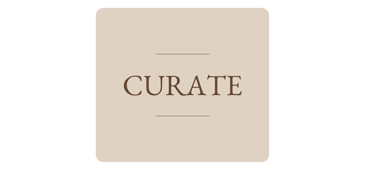 Curate step in the Color Inspired Palette Studies process.