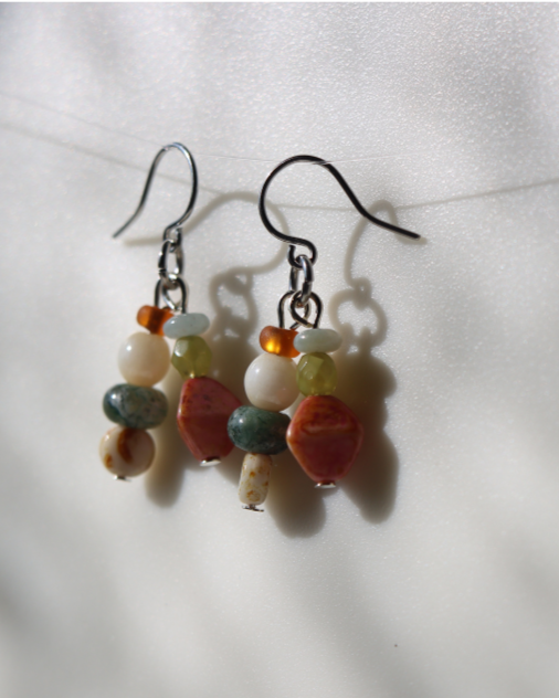 Earthy Stones and Tones Earrings