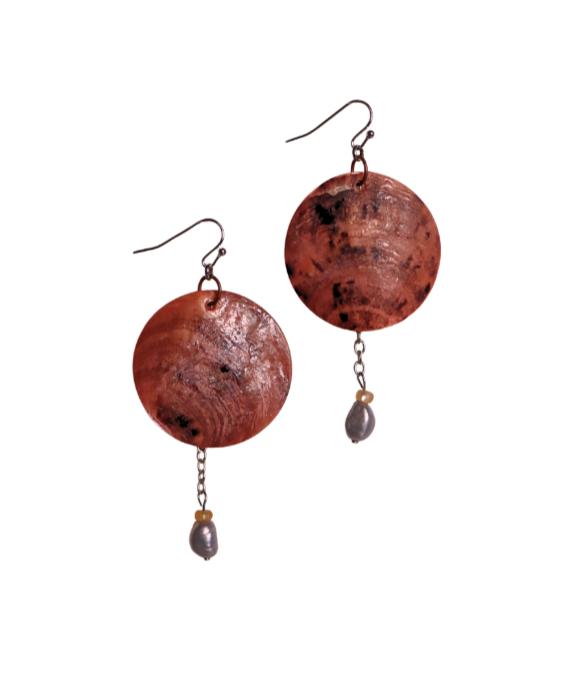Pink Sun Earrings
