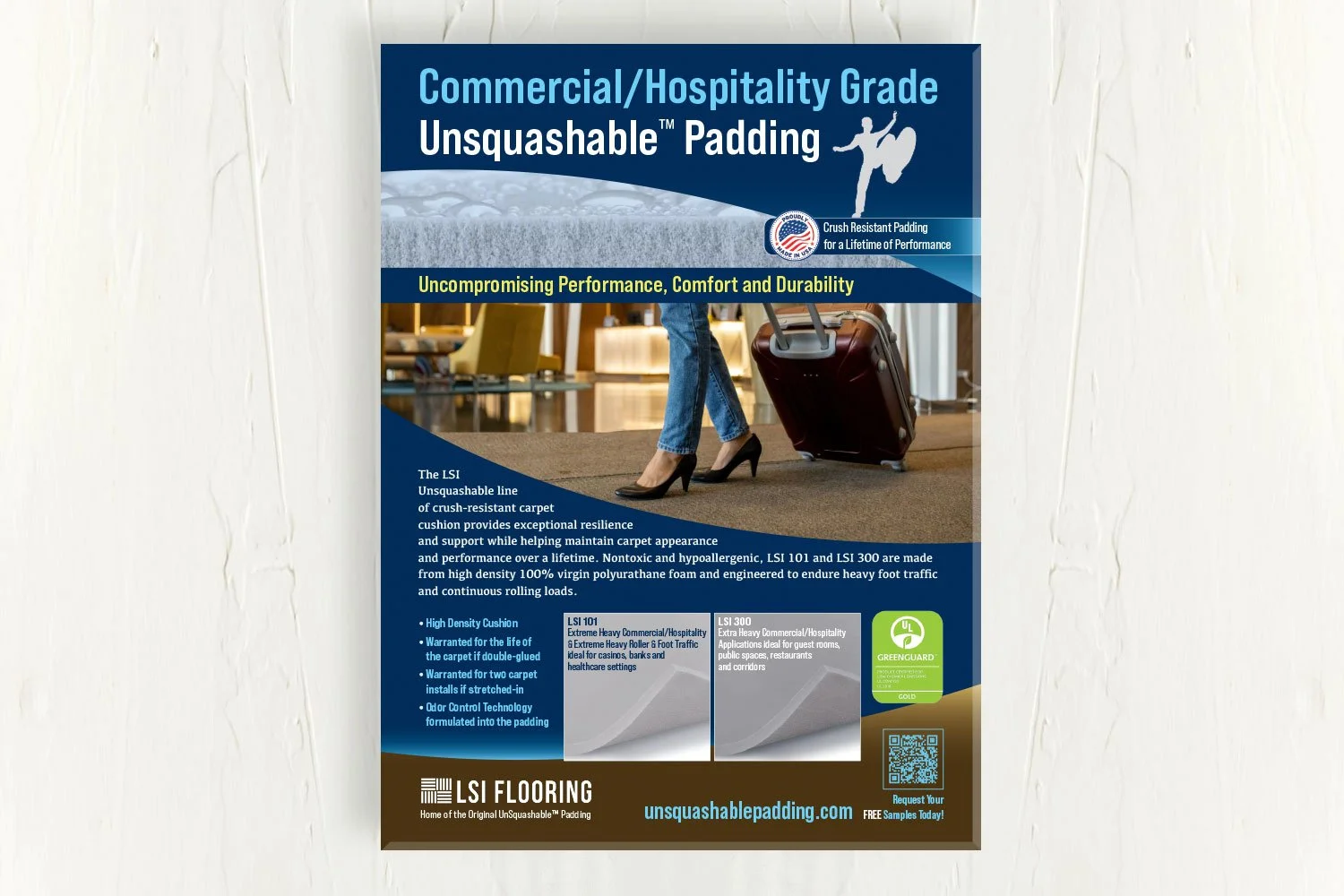 LSI Flooring Unsquashable Padding Ad
