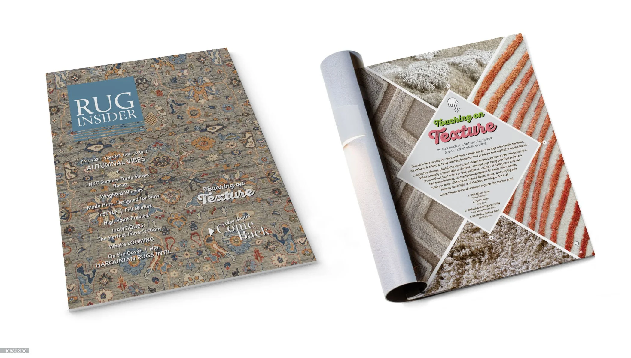  As Seen In Rug Insider Magazine - Fall 2026 - 6-Page Feature