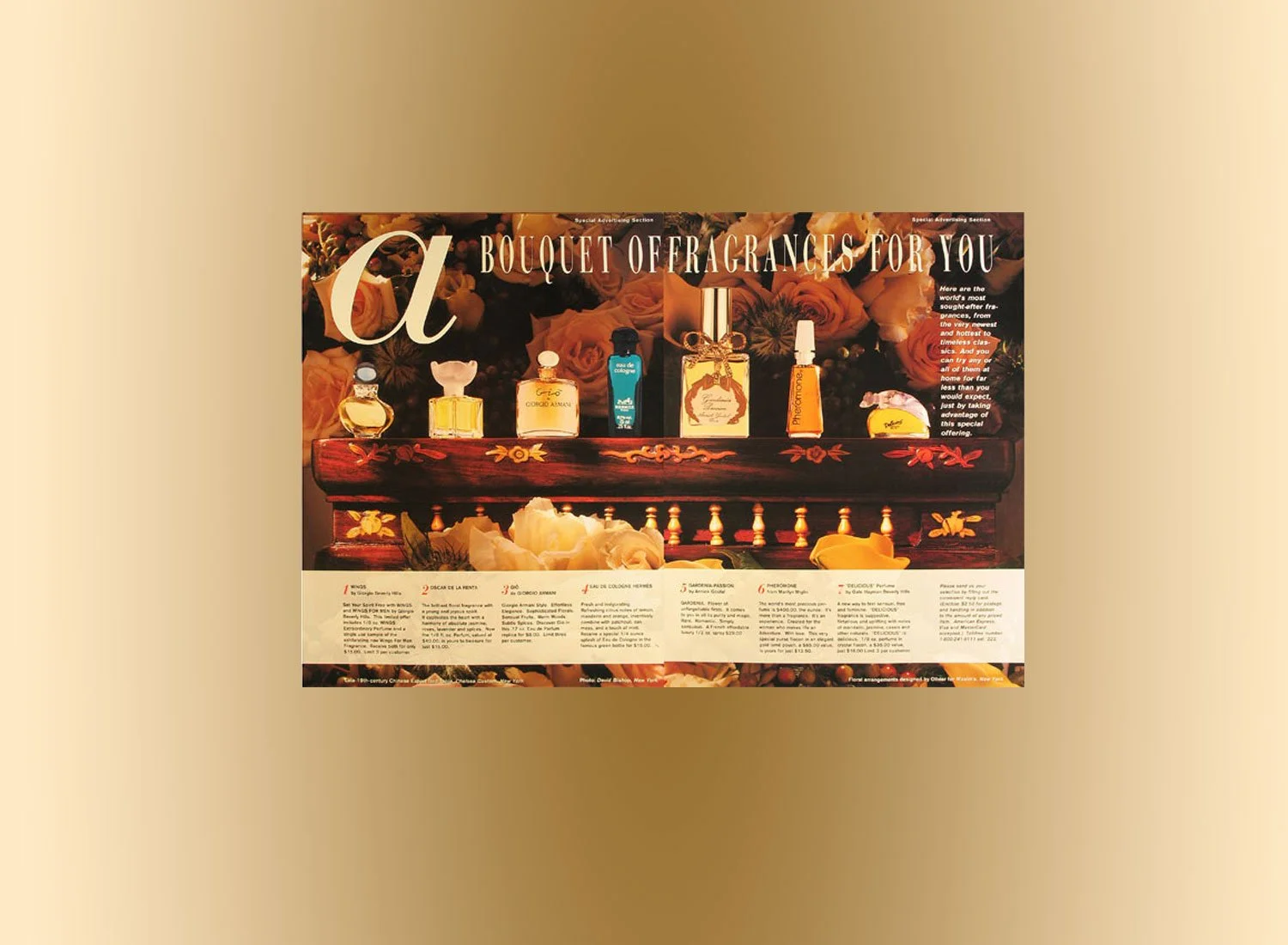 Architectural Digest - Perfume Promotion - A Bouquet of Fragrances