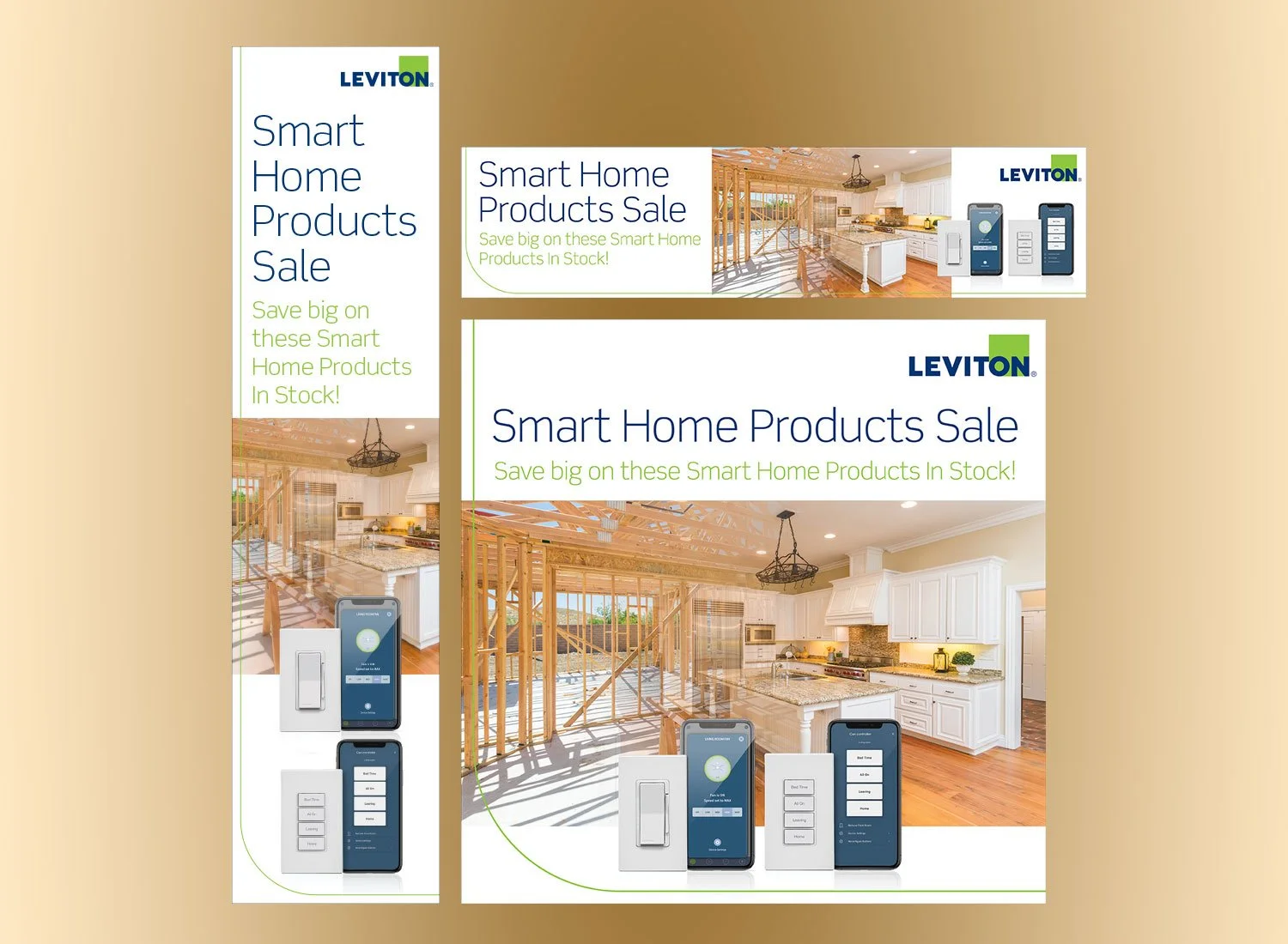 Leviton Manufacturing Smart Home Products Sale Static Web Ads