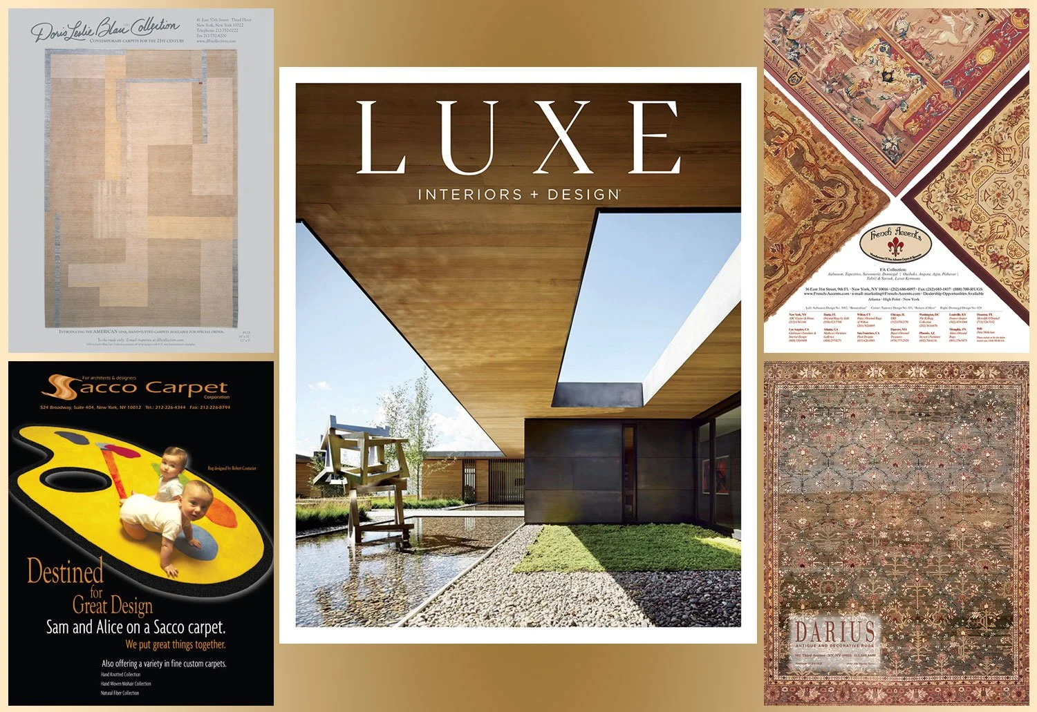 Various Client Ads for LUXE Magazine