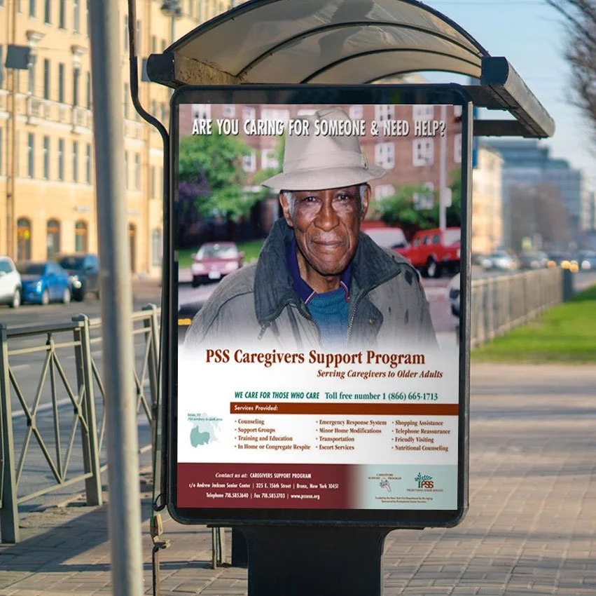PSS Caregivers Support Program (Non-Profit) Bus Kiosk Poster
