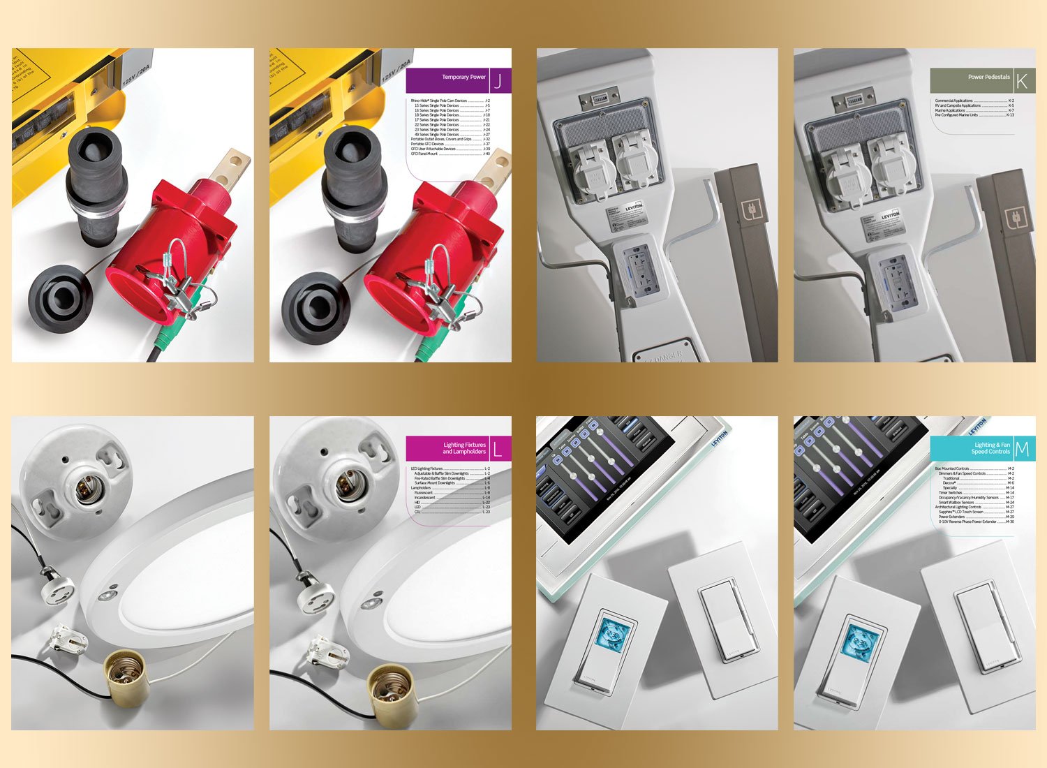 Leviton Manufacturing - Art Direct Photoshoot - Section Covers Design/Layout