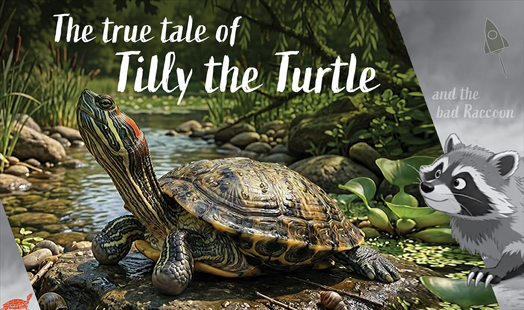 Click image to see Tilly the Turtle fight for her life