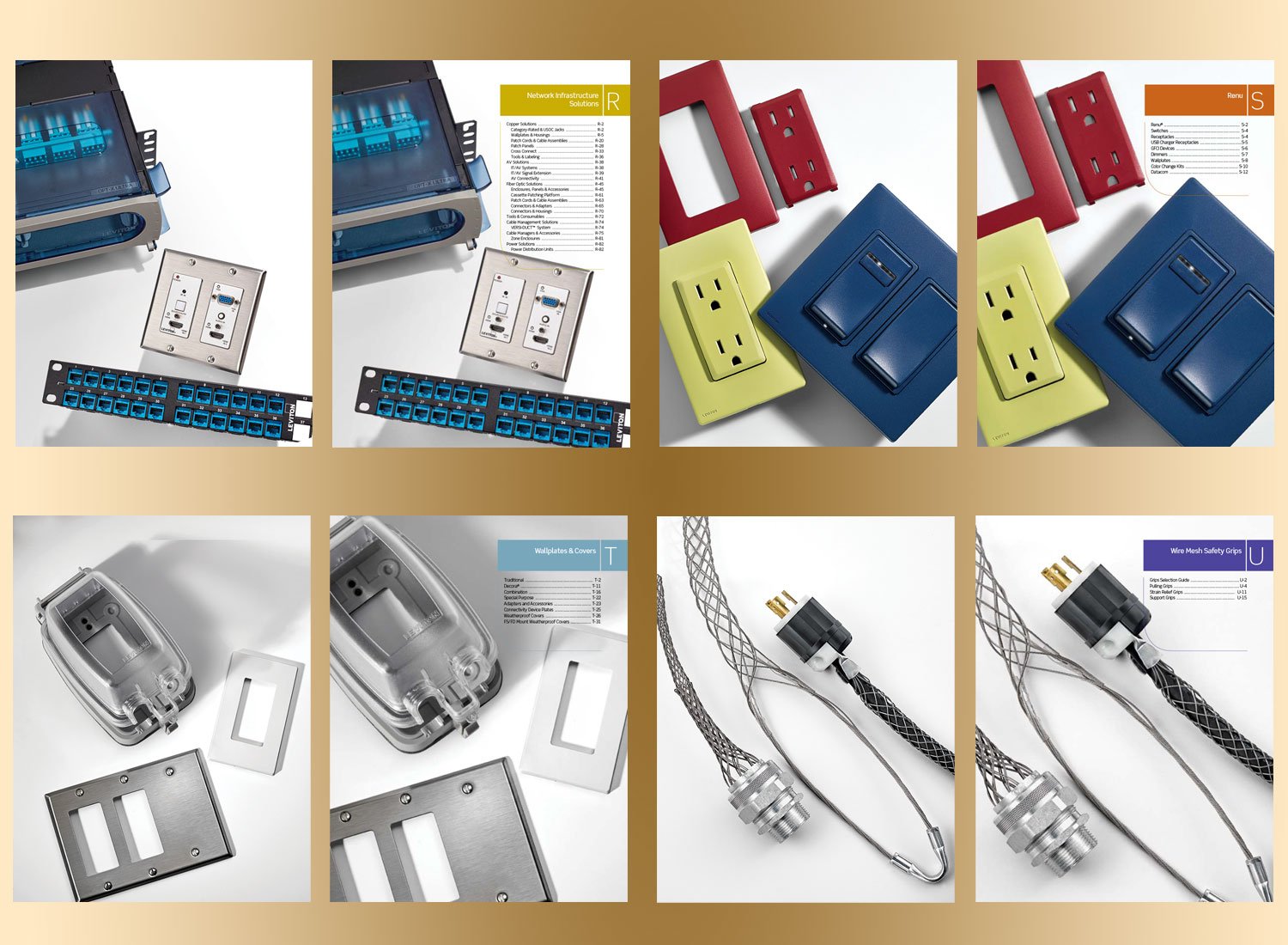 Leviton Manufacturing - Art Direct Photoshoot - Section Covers Design/Layout